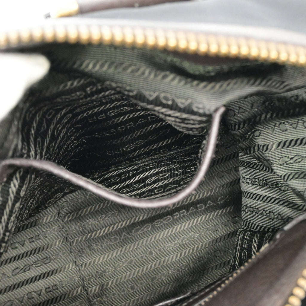 Prada Black Nylon Handbag Shoulder Bag (Pre-Owned)