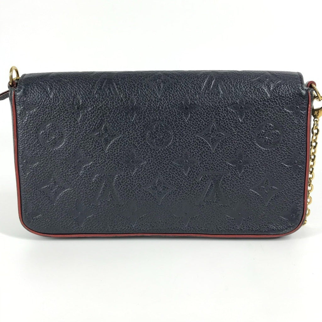 Louis Vuitton Navy Monogram Empreinte Chain/Shoulder Wallet (Pre-Owned)