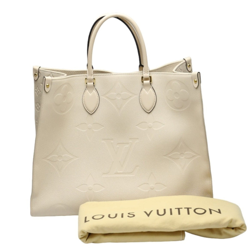 Louis Vuitton Monogram Empreinte Beige Monogram Empreinte Tote Bag (Pre-Owned)