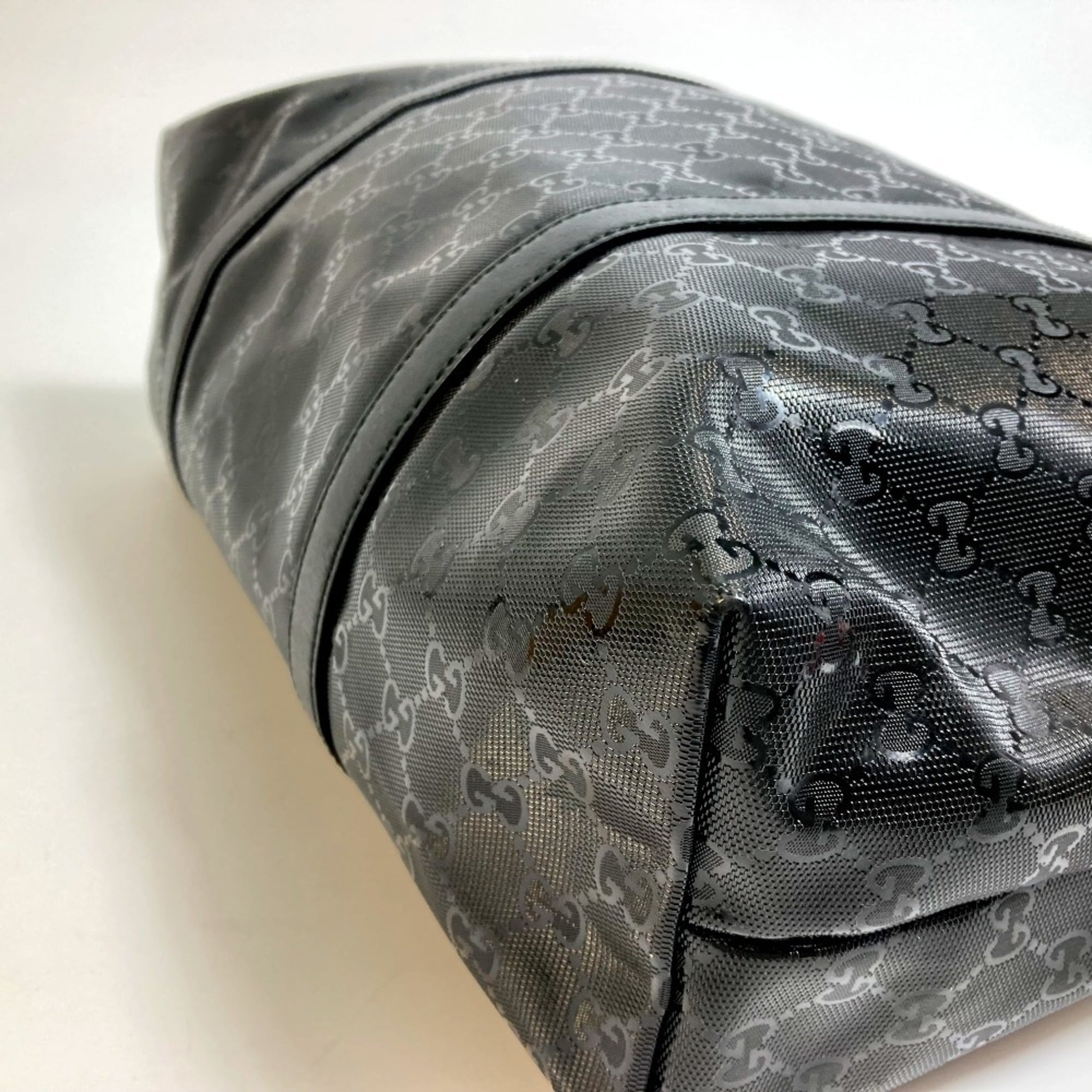 Gucci Black Gg Imprimé Tote Bag (Pre-Owned)