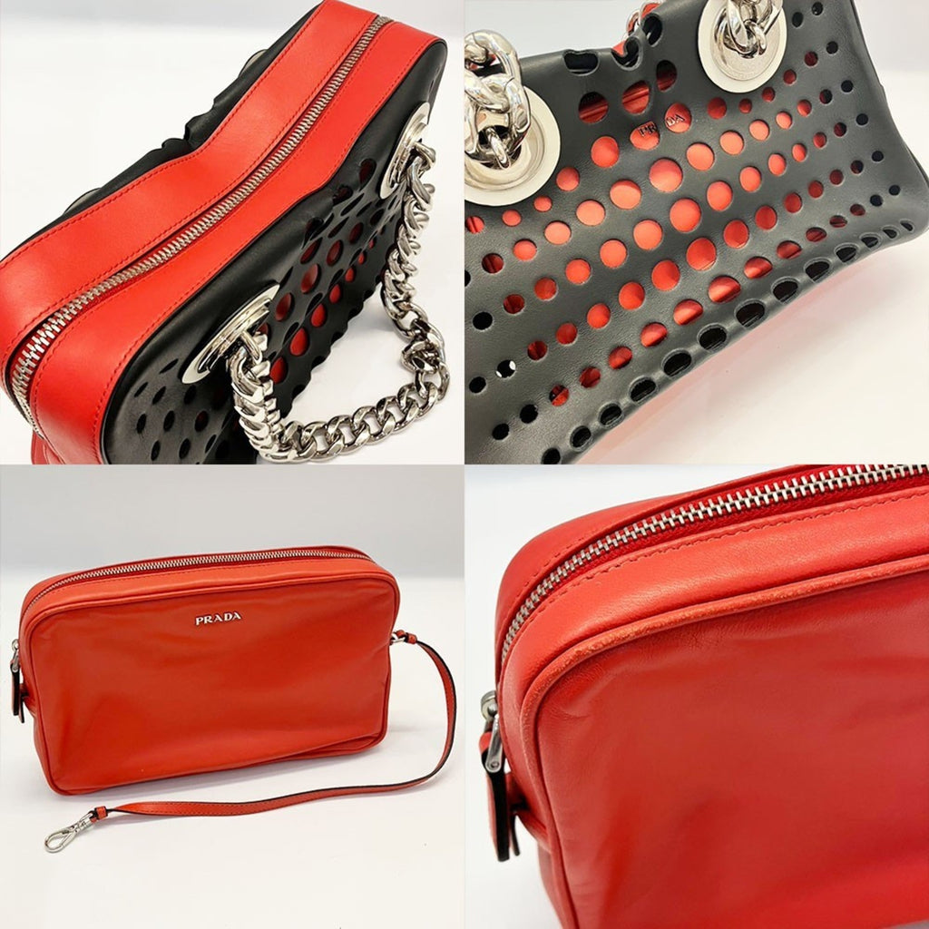 Prada Black Leather Shoulder Bag (Pre-Owned)
