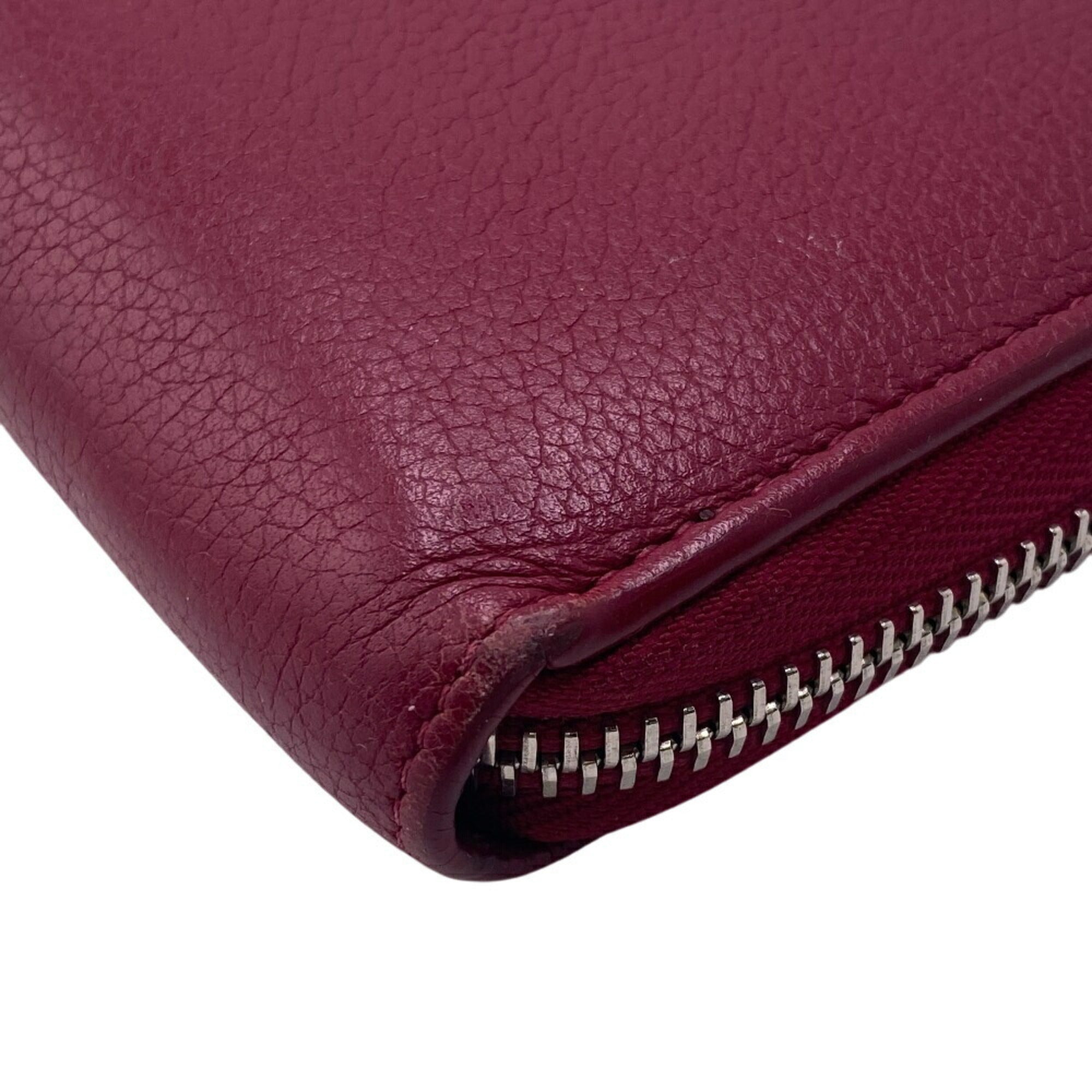 Louis Vuitton Wine Leather Long Wallet (Bi-Fold) (Pre-Owned)
