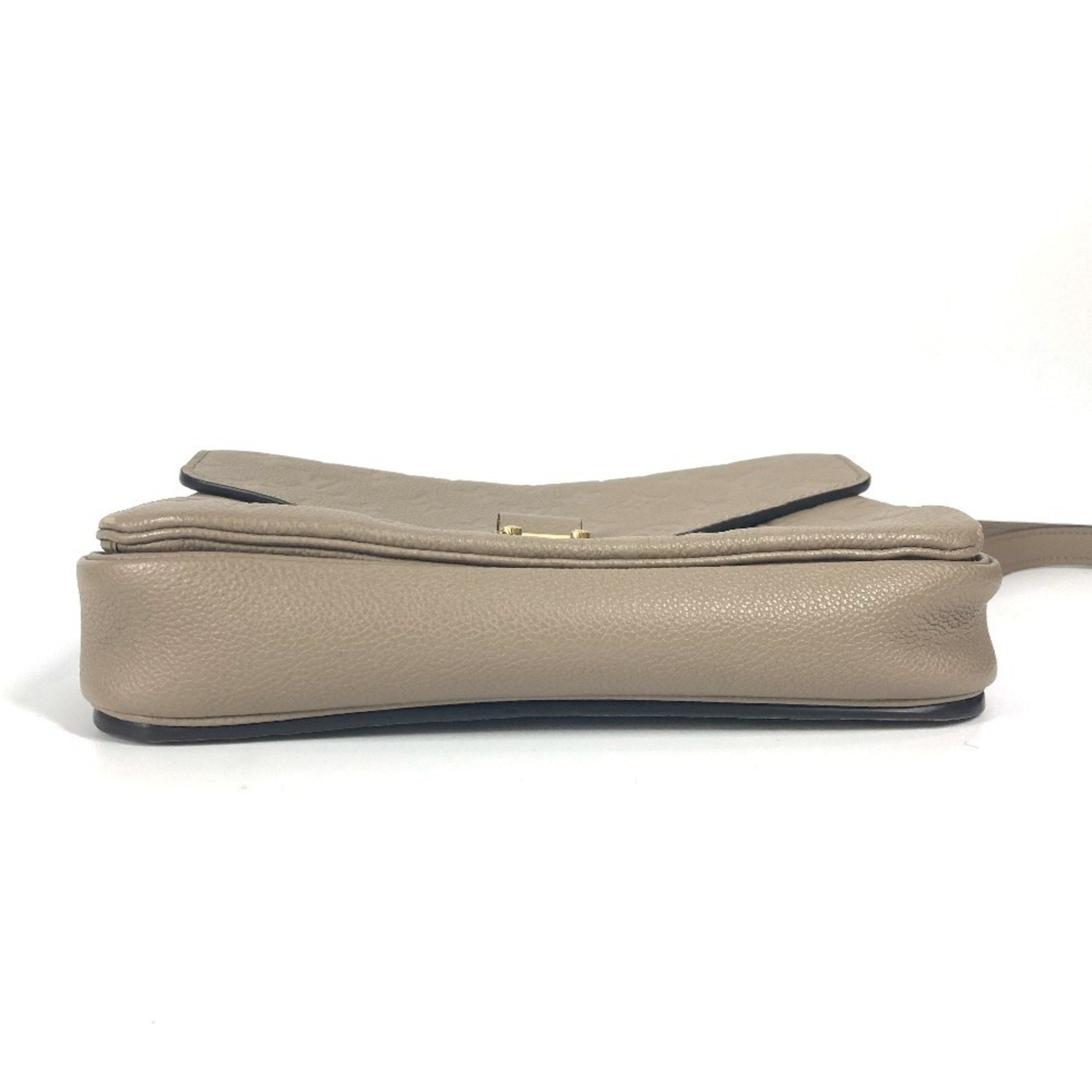 Louis Vuitton Monogram Empreinte Beige Tourterelle Monogram Empreinte Handbag Pochette Shoulder Bag (Pre-Owned)