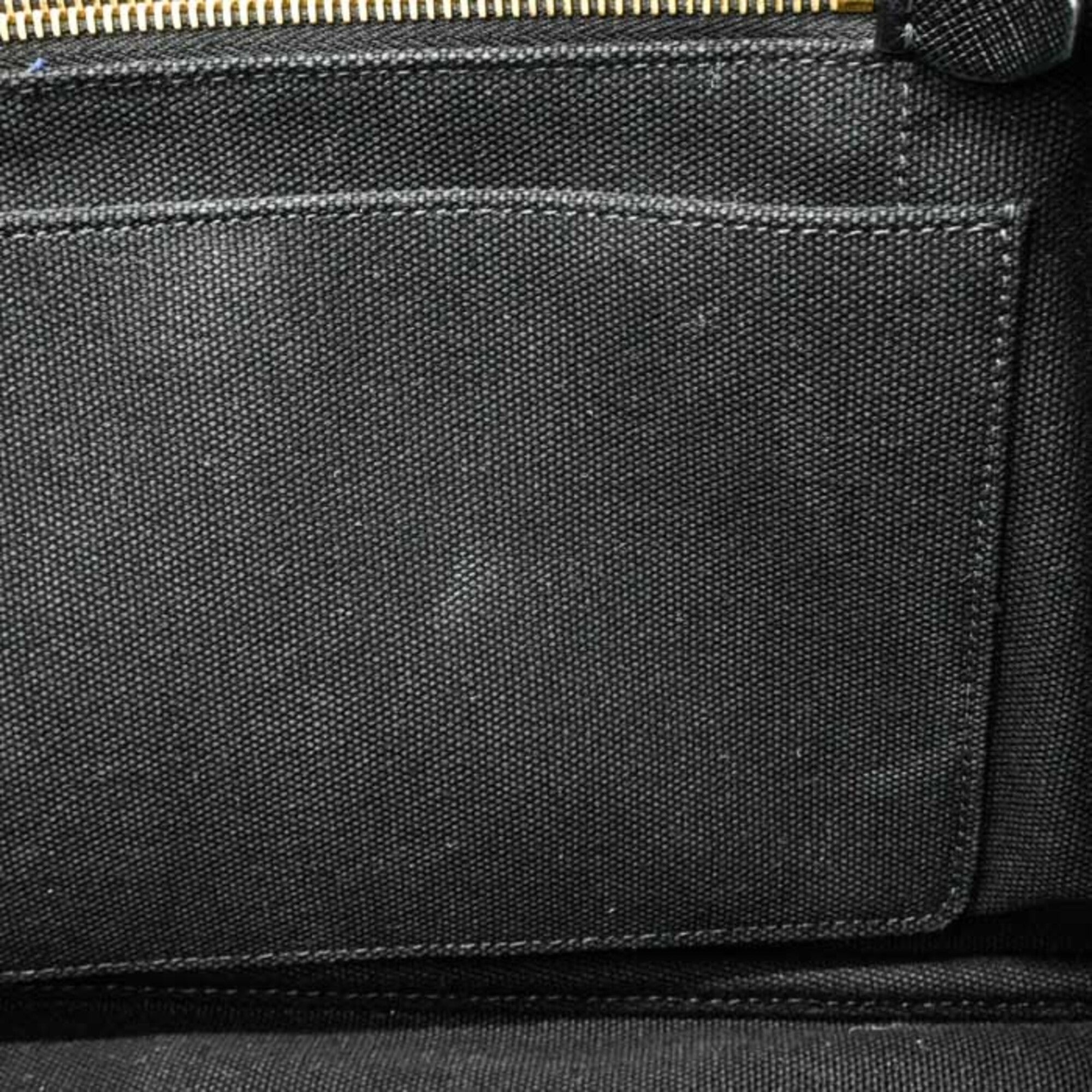Prada Black Denim Handbag Shoulder Bag Tote Bag (Pre-Owned)