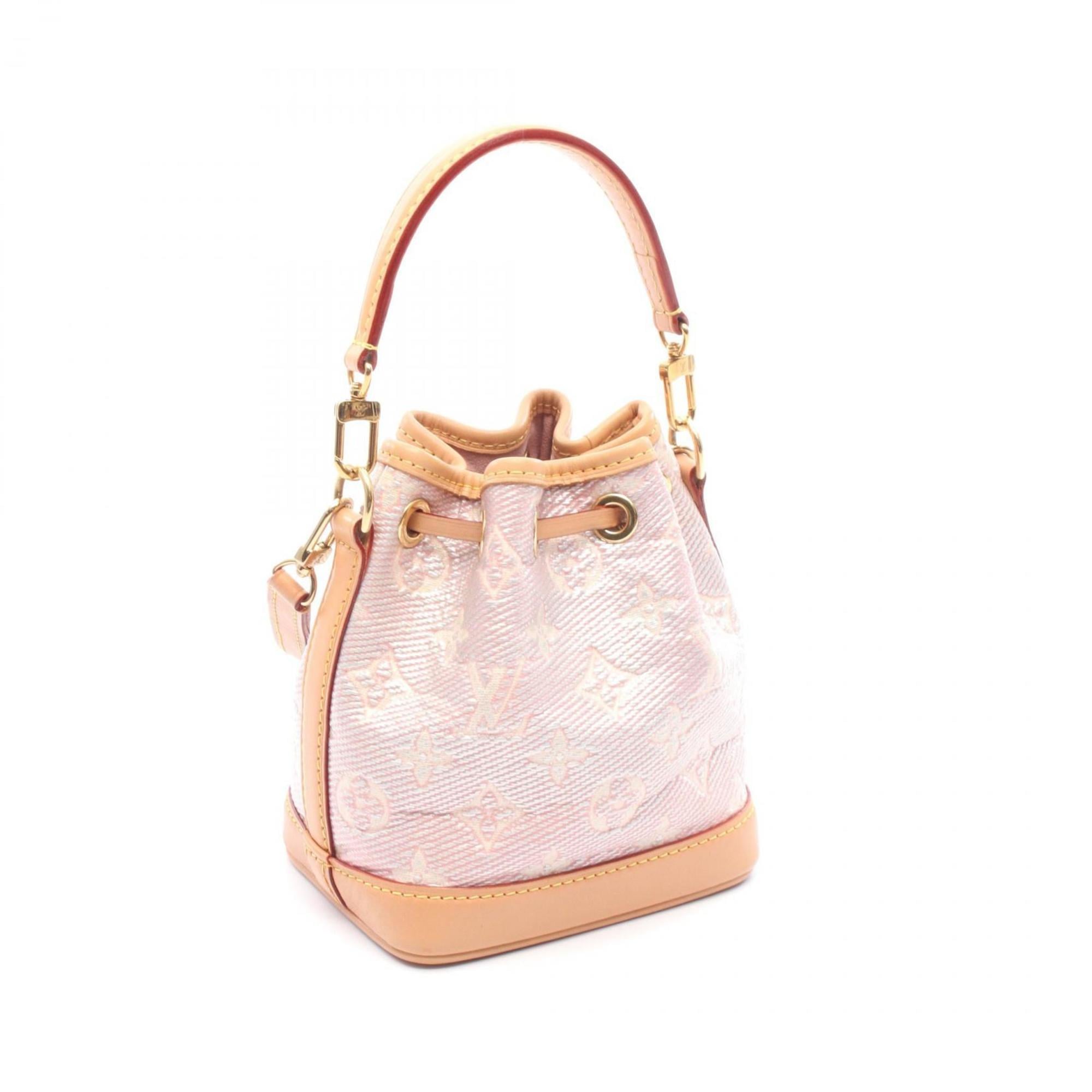 Louis Vuitton Brown Pink Monogram Leather Jacquard Handbag (Pre-Owned)