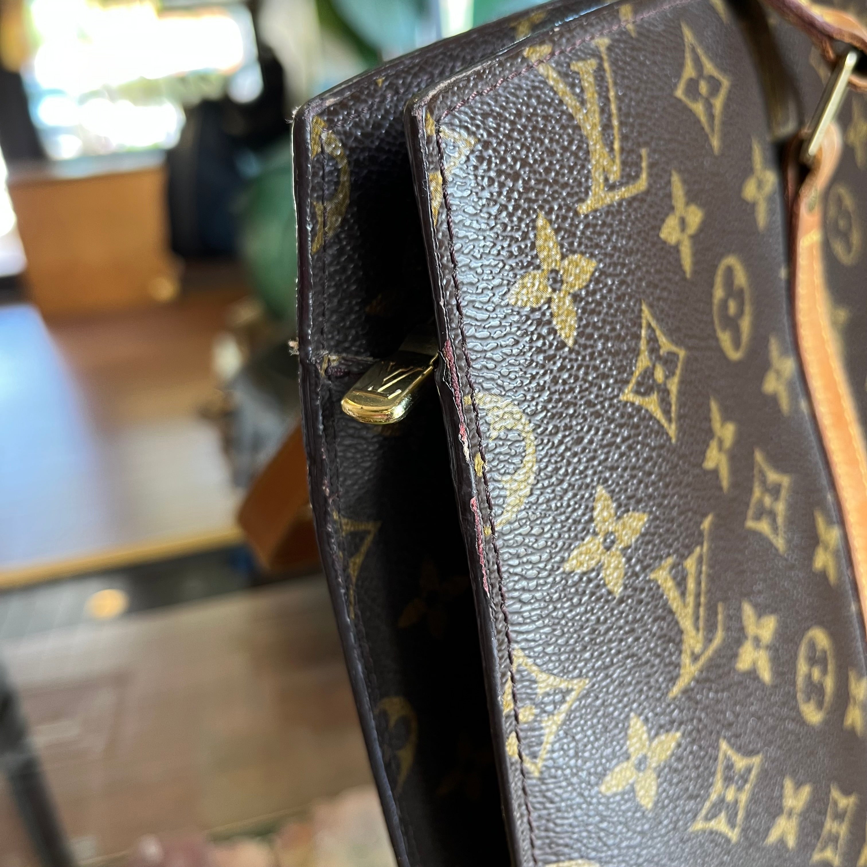 LOUIS VUITTON Babylon Monogram Canvas Brown Tote Bag