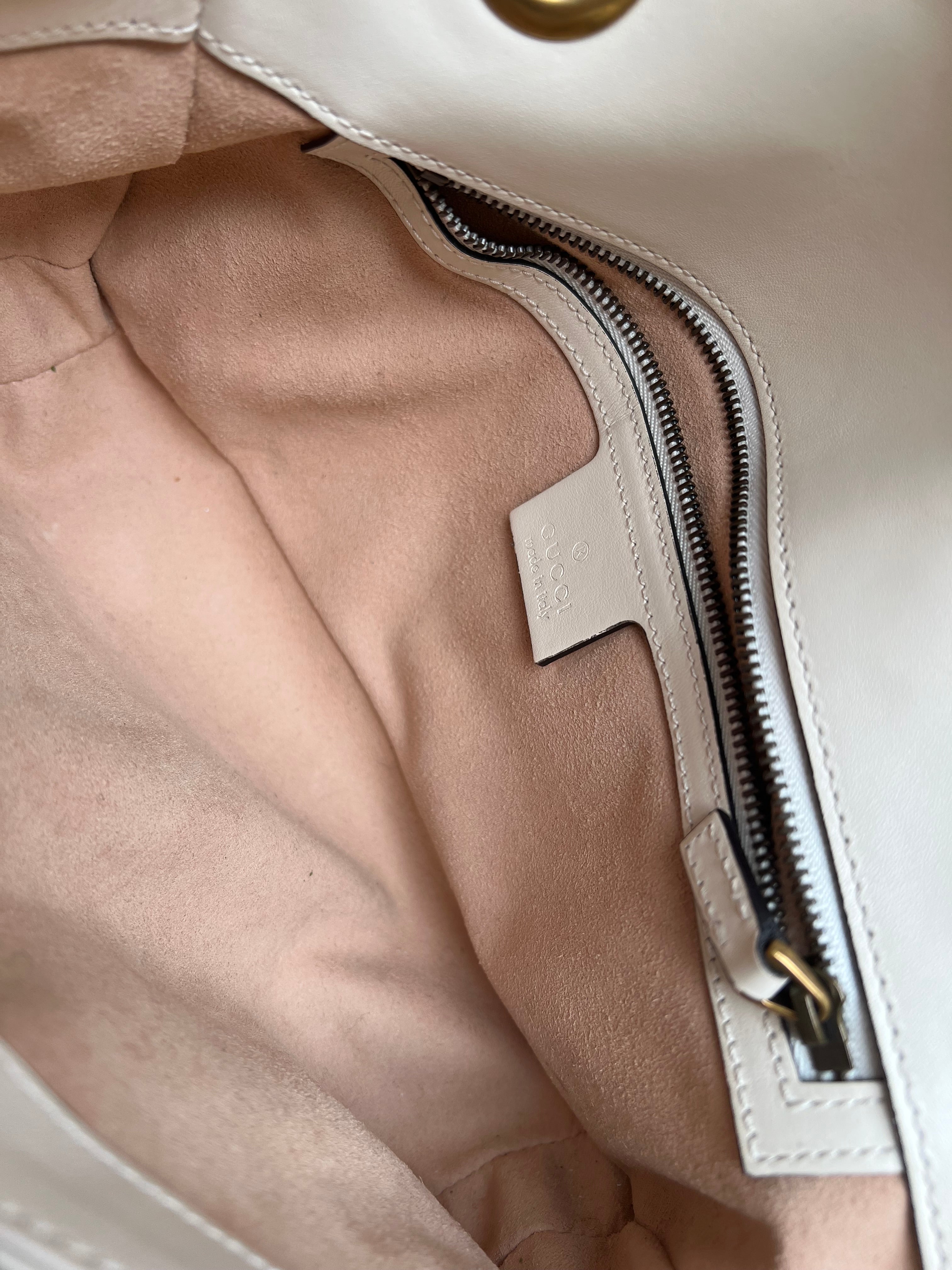 Gucci GG White Marmont Small Shoulder Bag (RRP £1890)