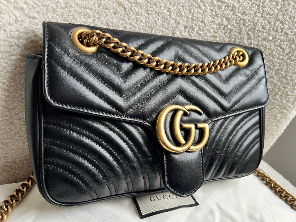 Gucci GG Black Marmont Small Shoulder Bag (RRP £2070)