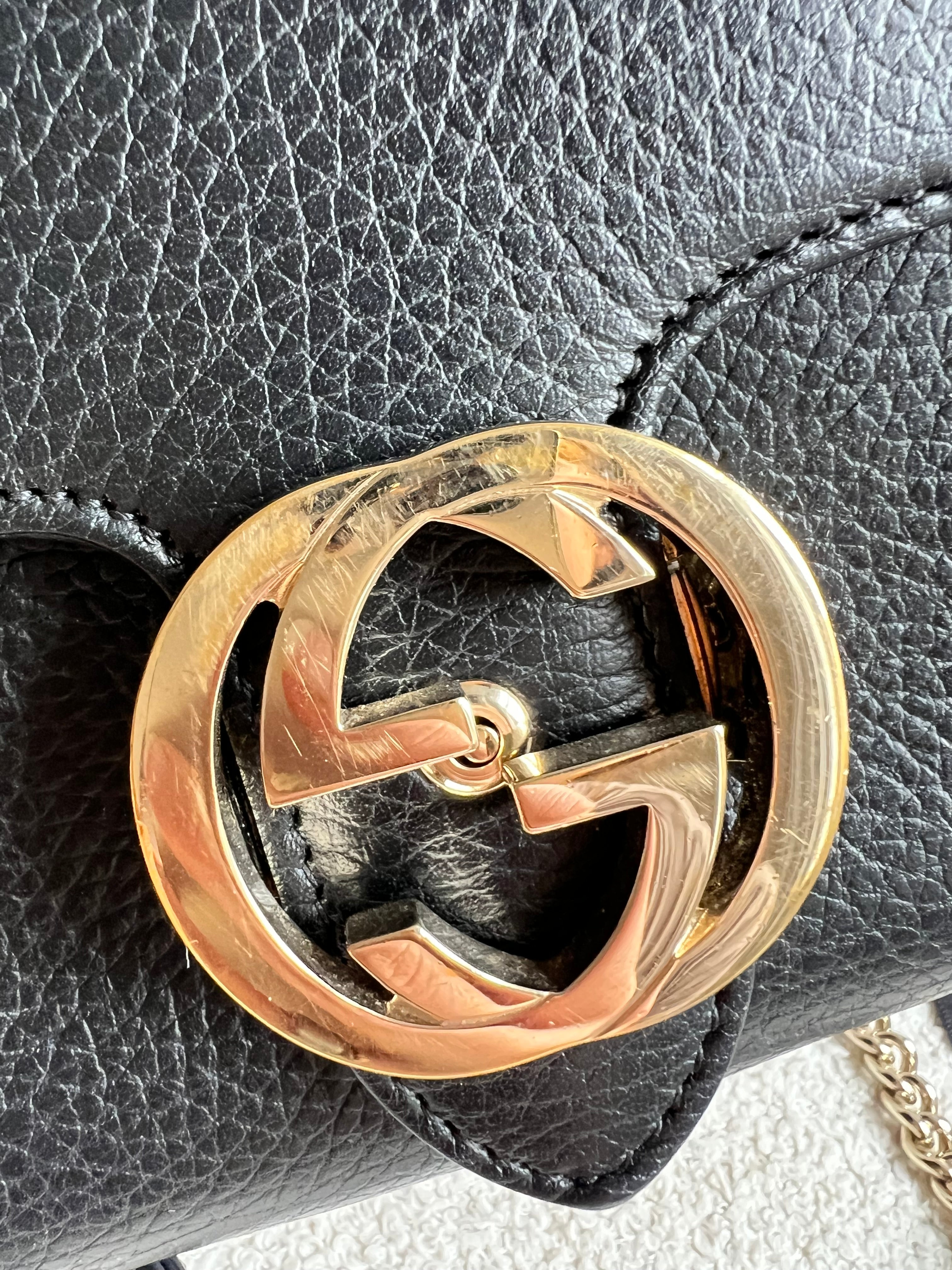 Gucci Interlocking GG Black Small Cross Body Bag