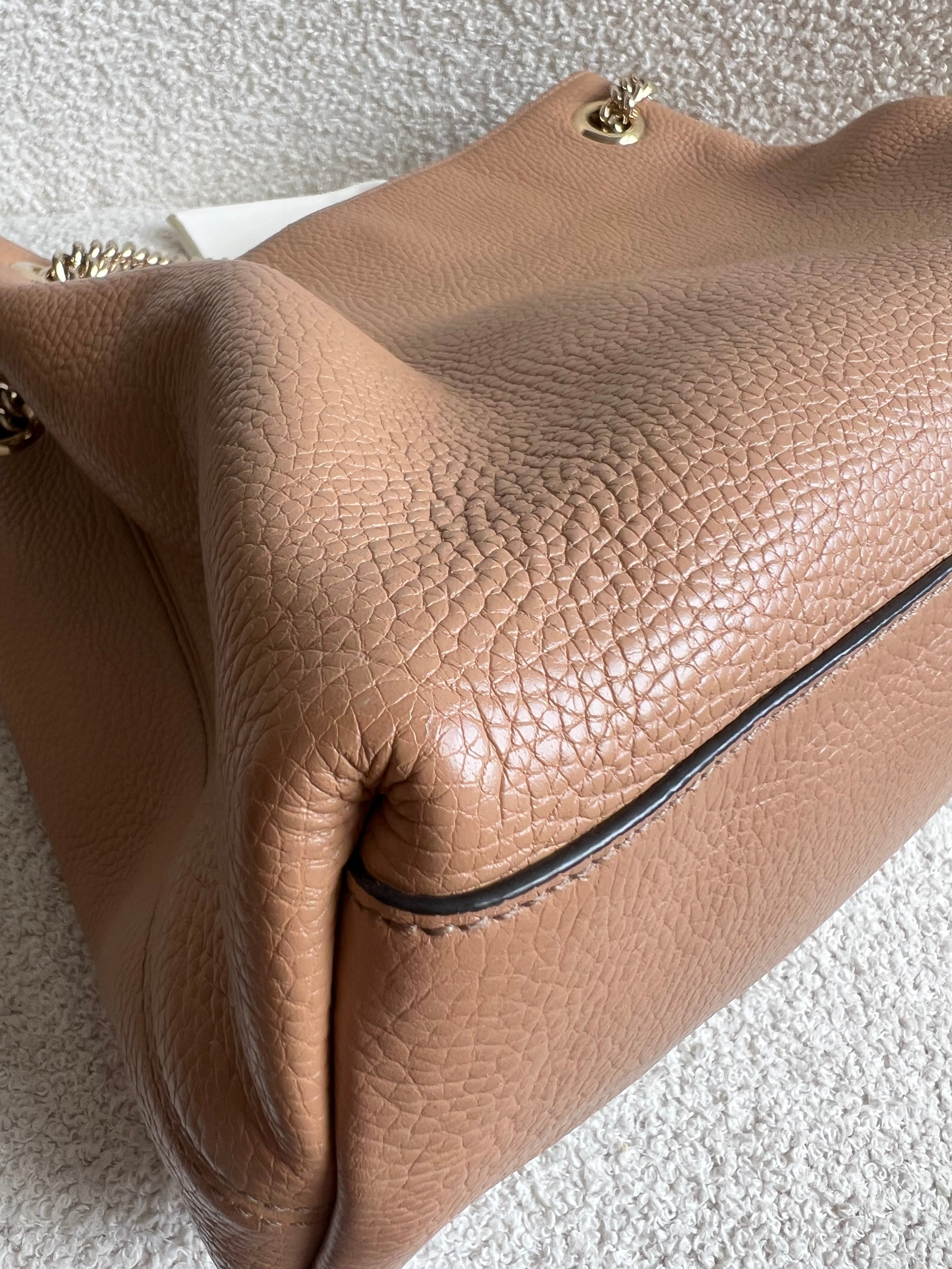 Gucci Rose Beige Soho Chain Tote (RRP £1350)
