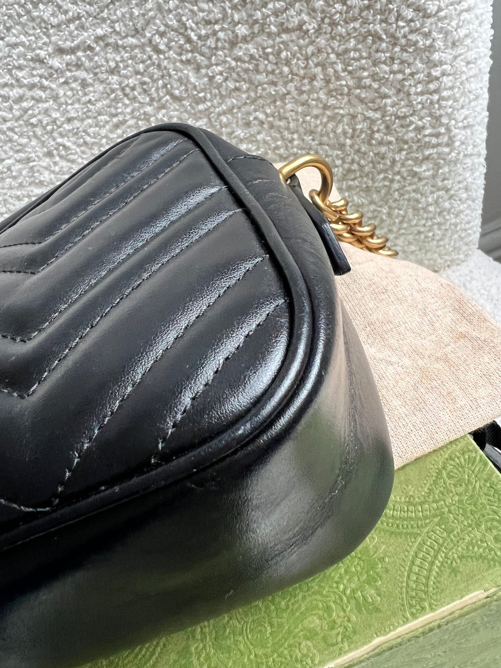 Gucci GG Black Marmont Small Shoulder Bag (RRP £1440)