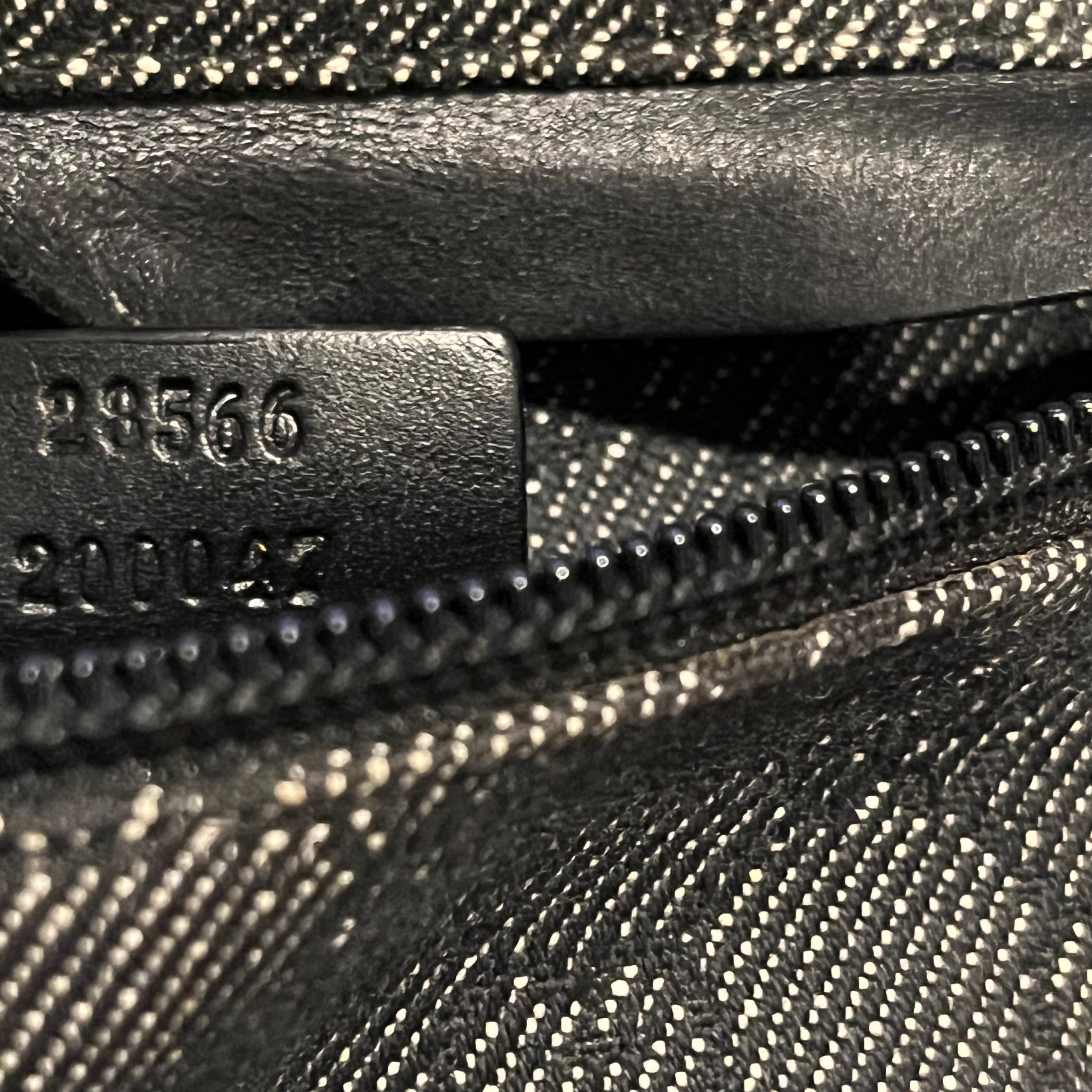 GUCCI Black Denim GG Monogram Belt Bag