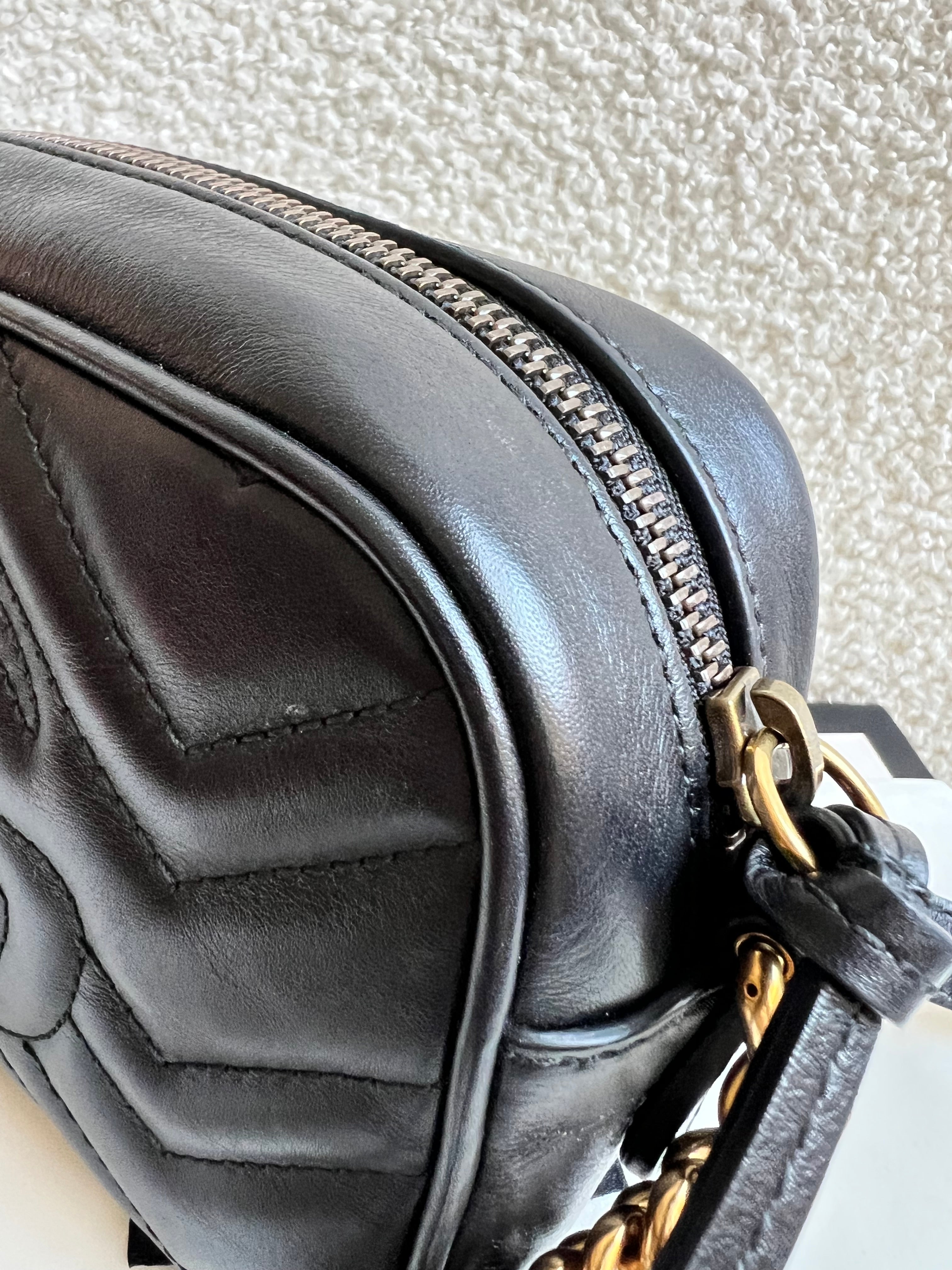 Gucci GG Black Marmont Mini Shoulder Bag (RRP £1,360)