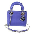DIOR MINI LADY DIOR PHYTON LEATHER BAG