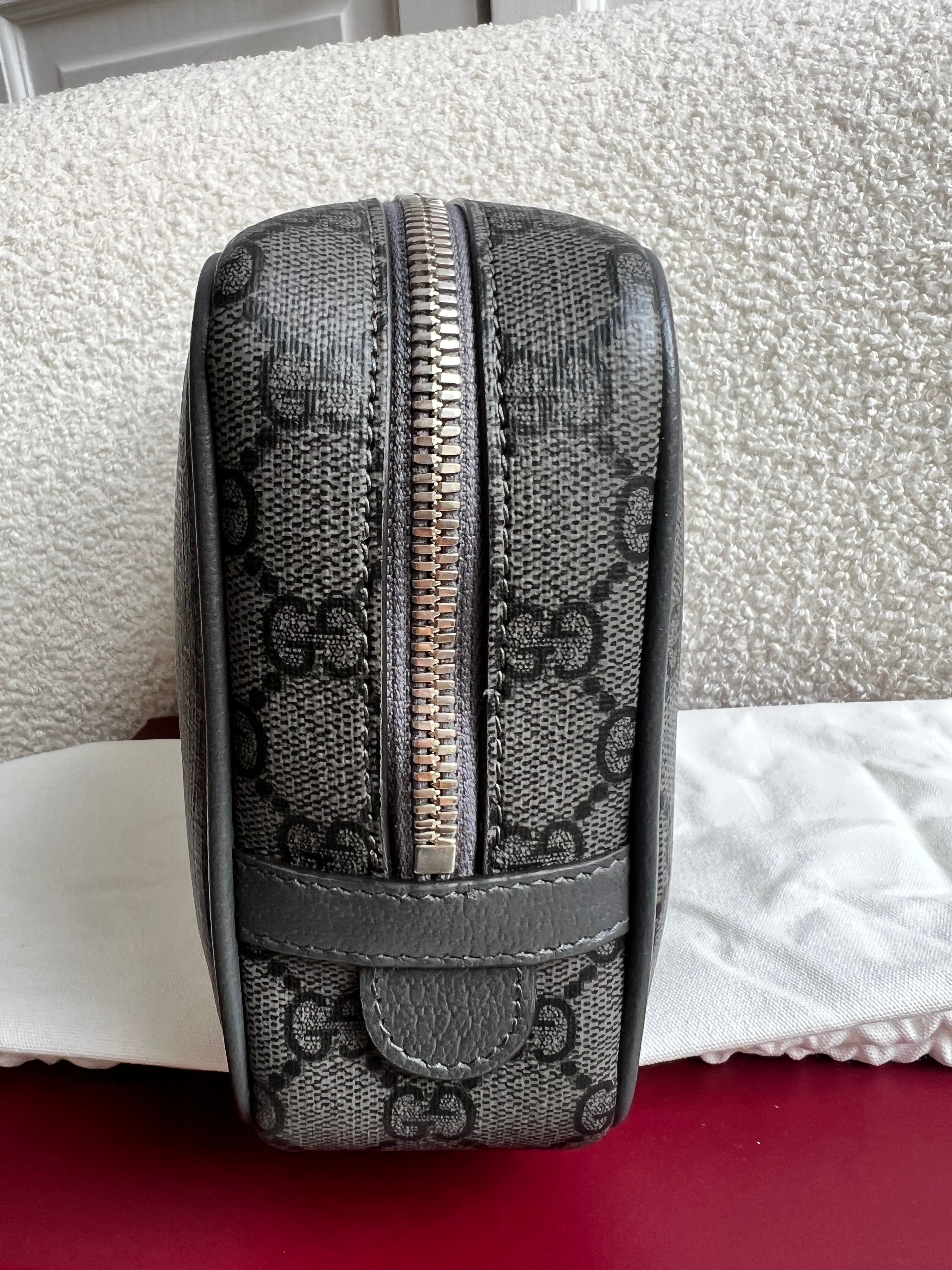 Gucci Grey / Black Supreme Toiletries Bag (RRP £575)