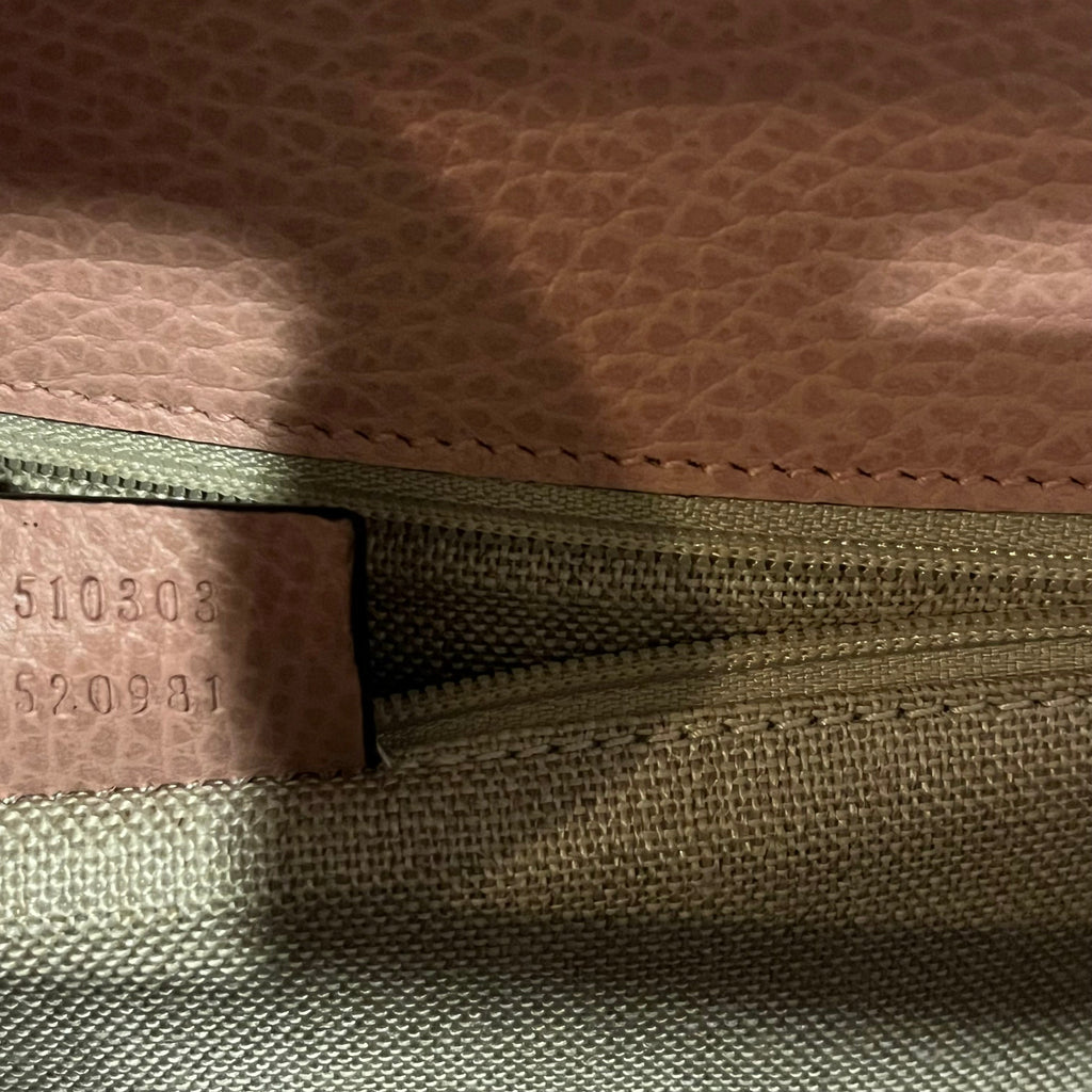 GUCCI Medium Interlocking G Dollar Calfskin Shoulder Bag