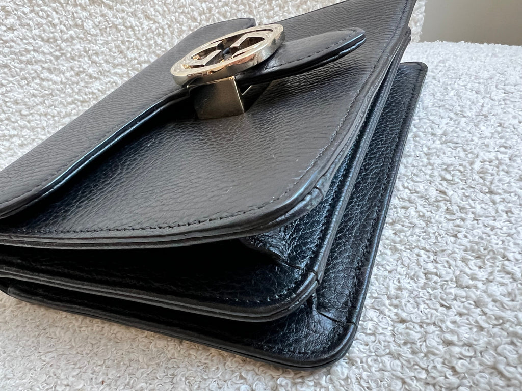 Gucci Interlocking GG Black Small Shoulder Bag
