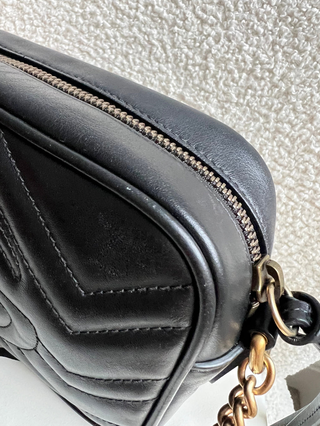 Gucci GG Black Marmont Mini Shoulder Bag (RRP £1,360)