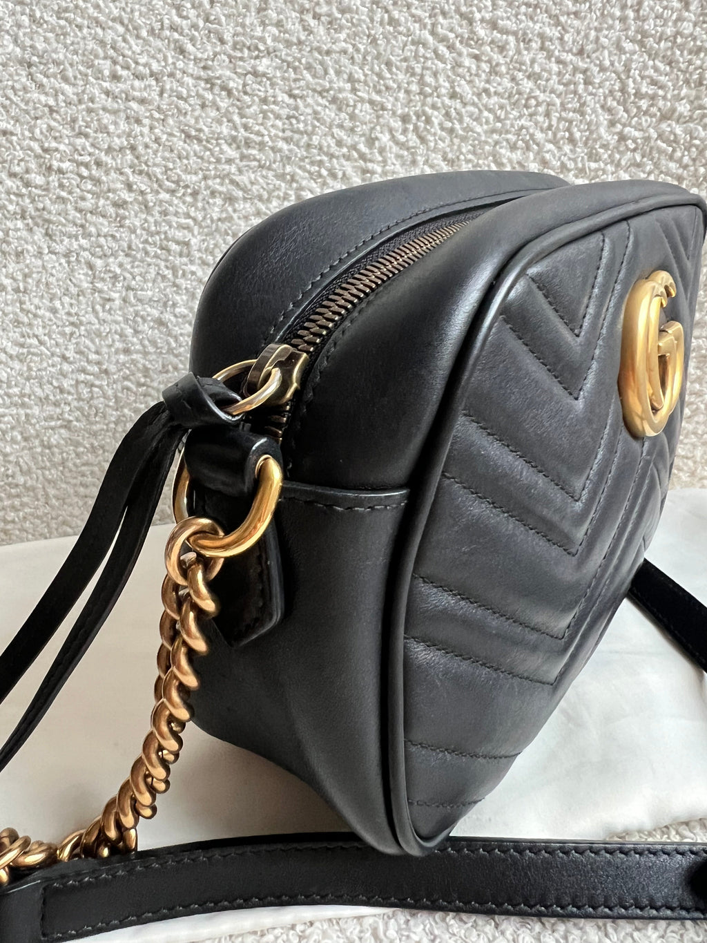 Gucci GG Black Marmont Small Shoulder Bag (RRP £1440)