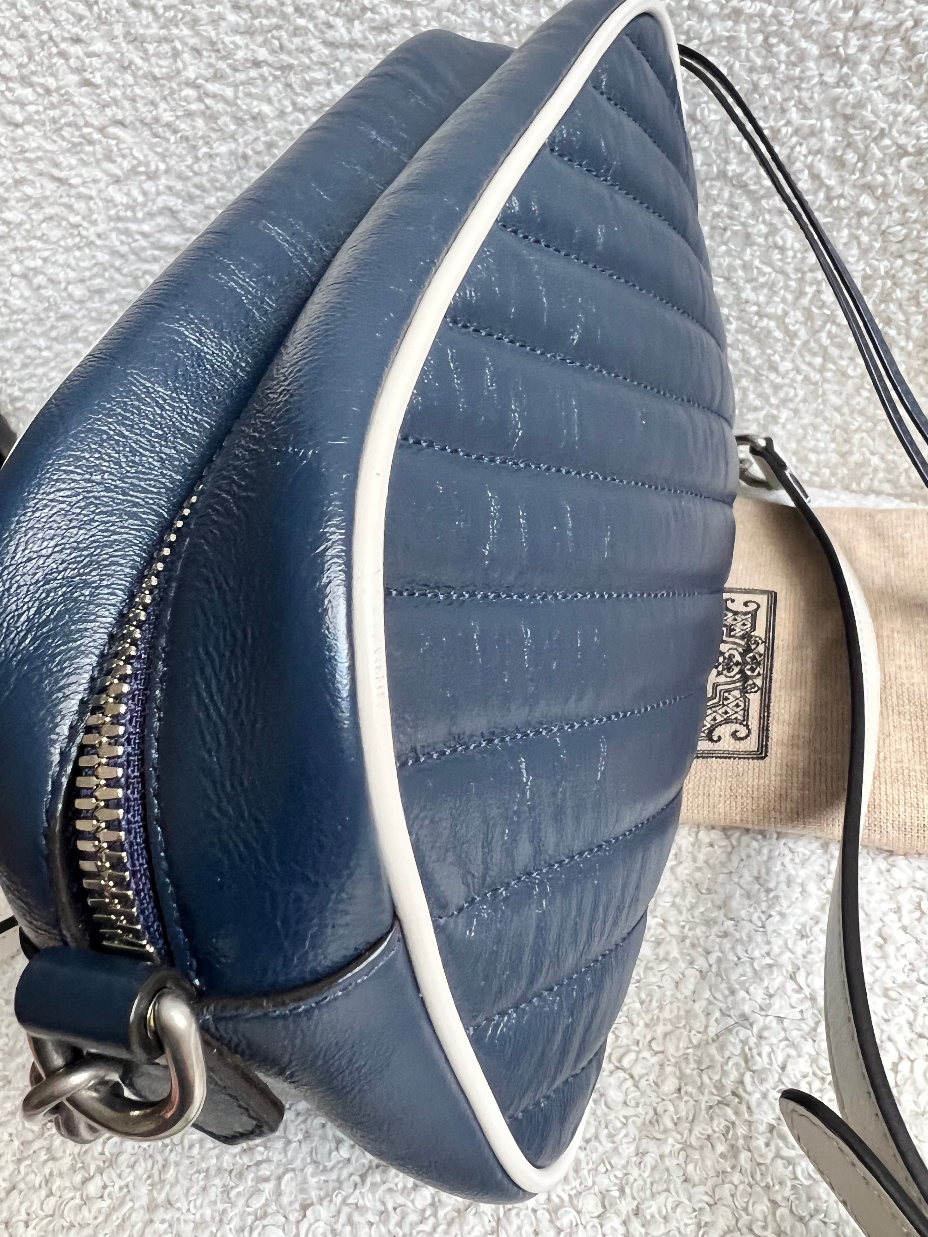 Gucci Torchon GG Navy Marmont Small Shoulder Bag