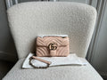 Gucci GG Pink Beige Marmont Mini Shoulder Bag (RRP £1,890)