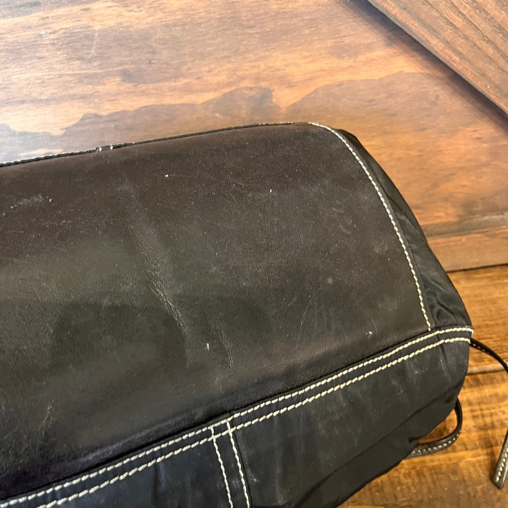 PRADA Black Nylon Multipocket Shoulder Bag