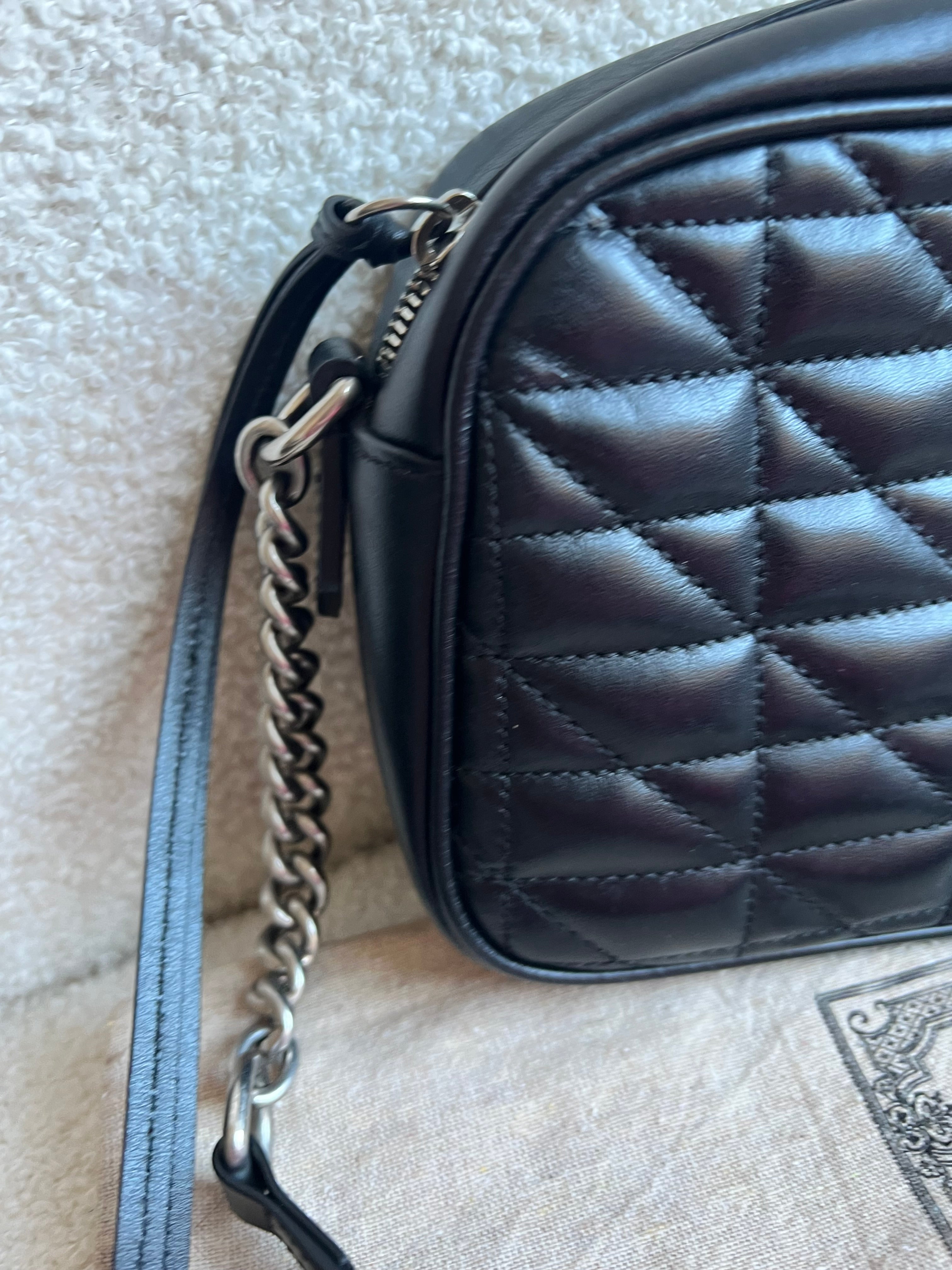 Gucci Aria GG Black Marmont Small Shoulder Bag (RRP £1440)