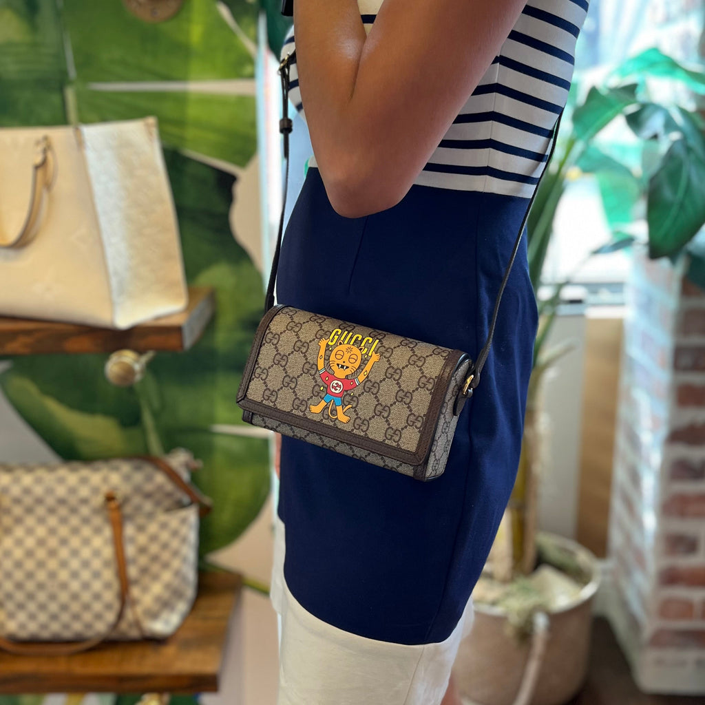 GUCCI x Pablo Delcielo GG Supreme Monogram Canvas Crossbody Bag