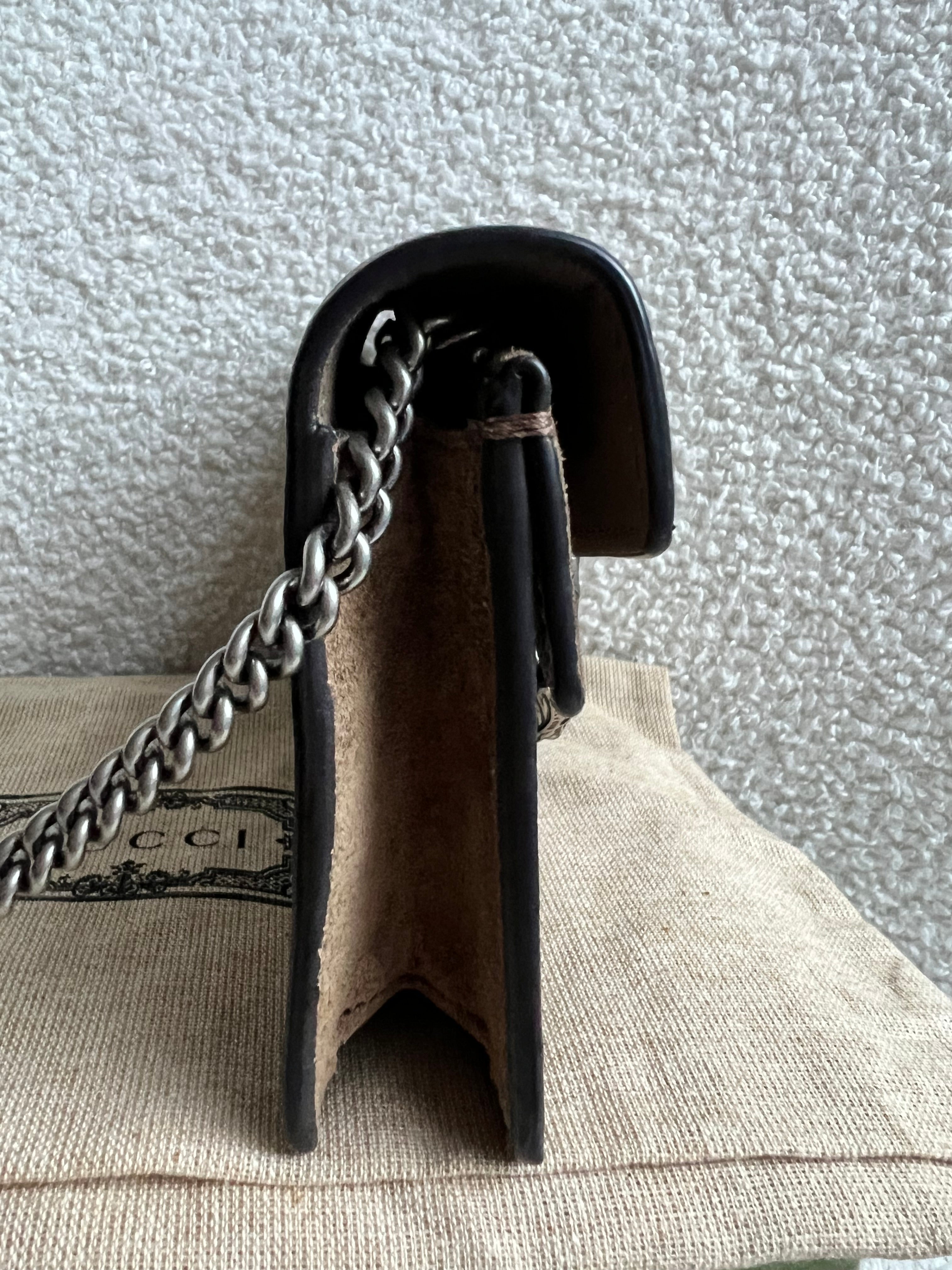 Gucci Dionysus GG Supreme Super Mini Shoulder Bag (RRP £890)