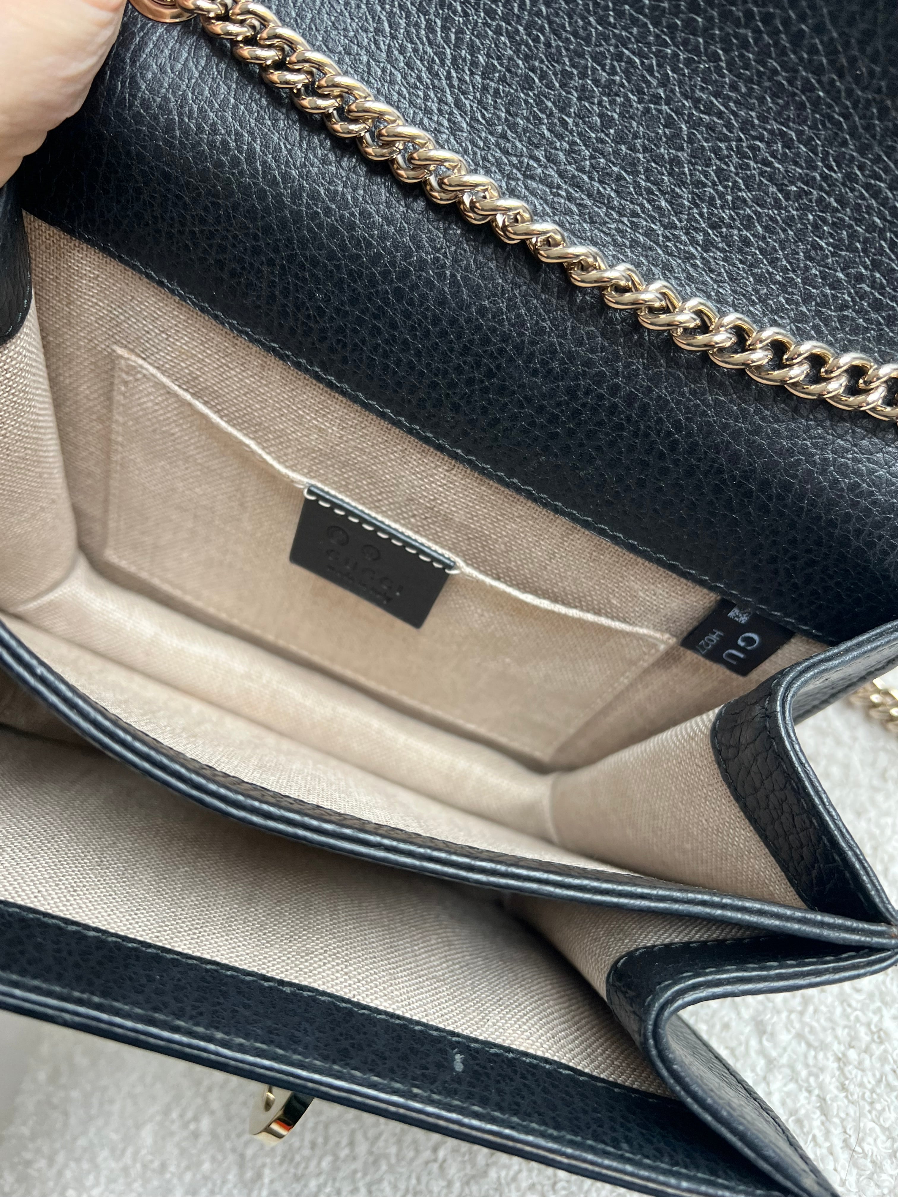 Gucci Interlocking GG Black Small Shoulder Bag