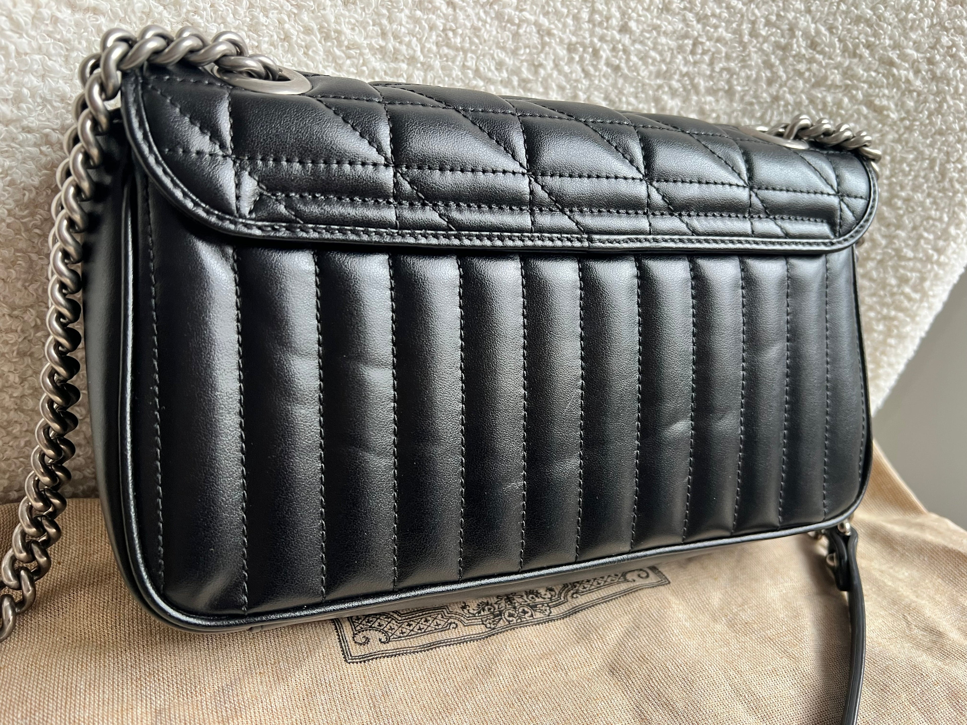 Gucci GG Black Aria Marmont Small Shoulder Bag (RRP £1800)