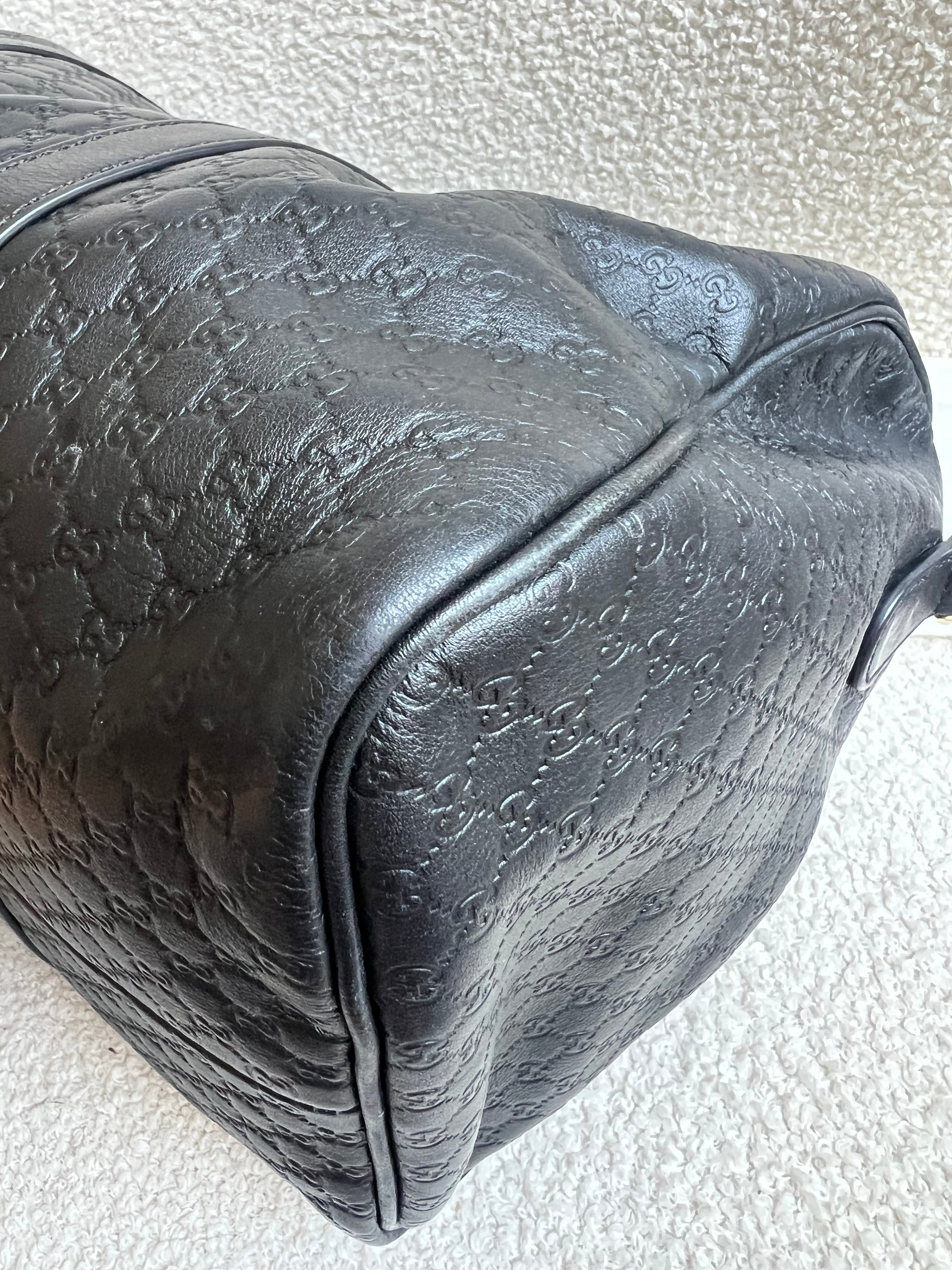 Gucci Black Guccissima Large Boston Joy (RRP £1250)