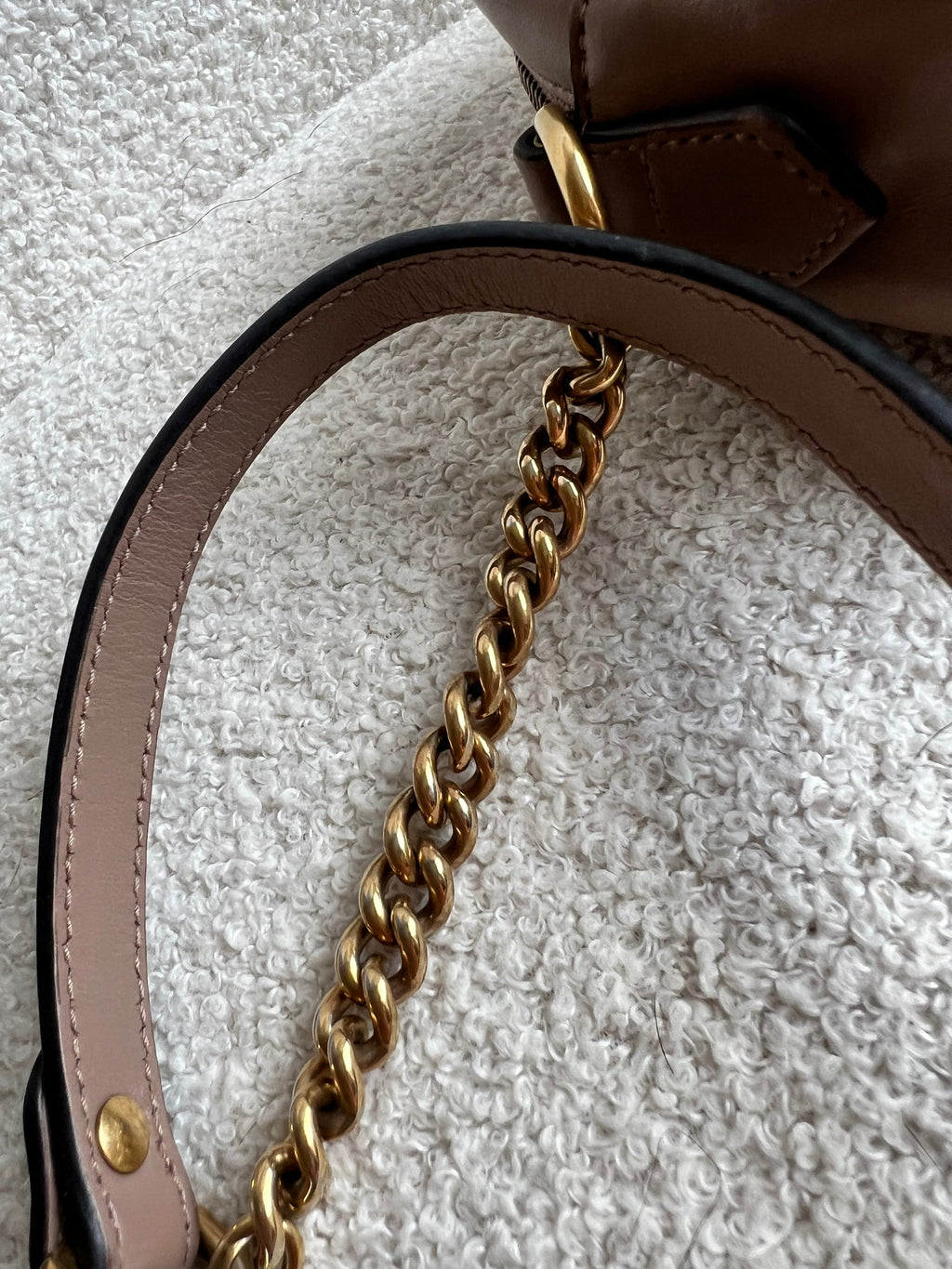 Gucci GG Dusty Pink Marmont Mini Shoulder Bag (RRP £1,360)