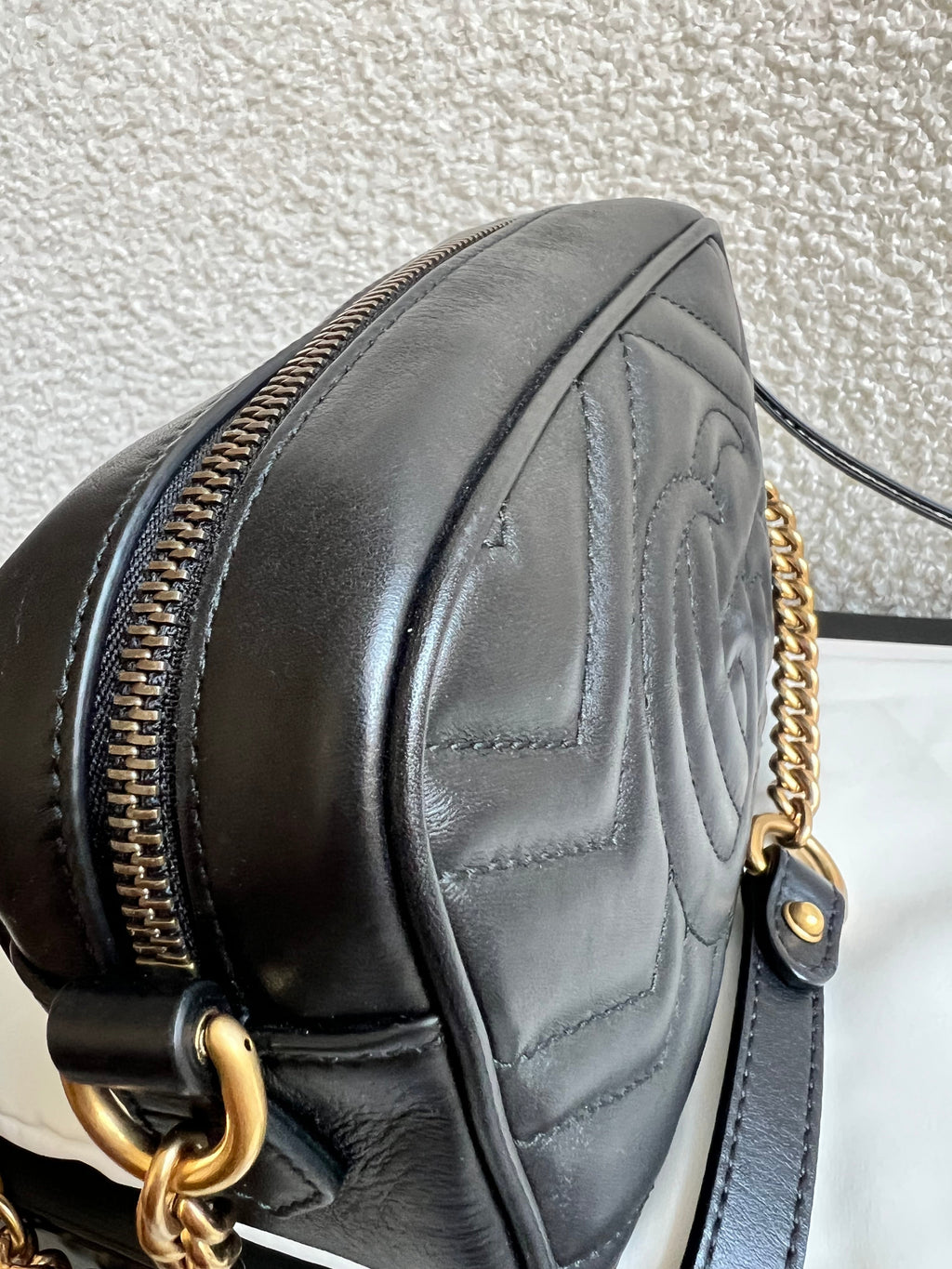 Gucci GG Black Marmont Mini Shoulder Bag (RRP £1,360)