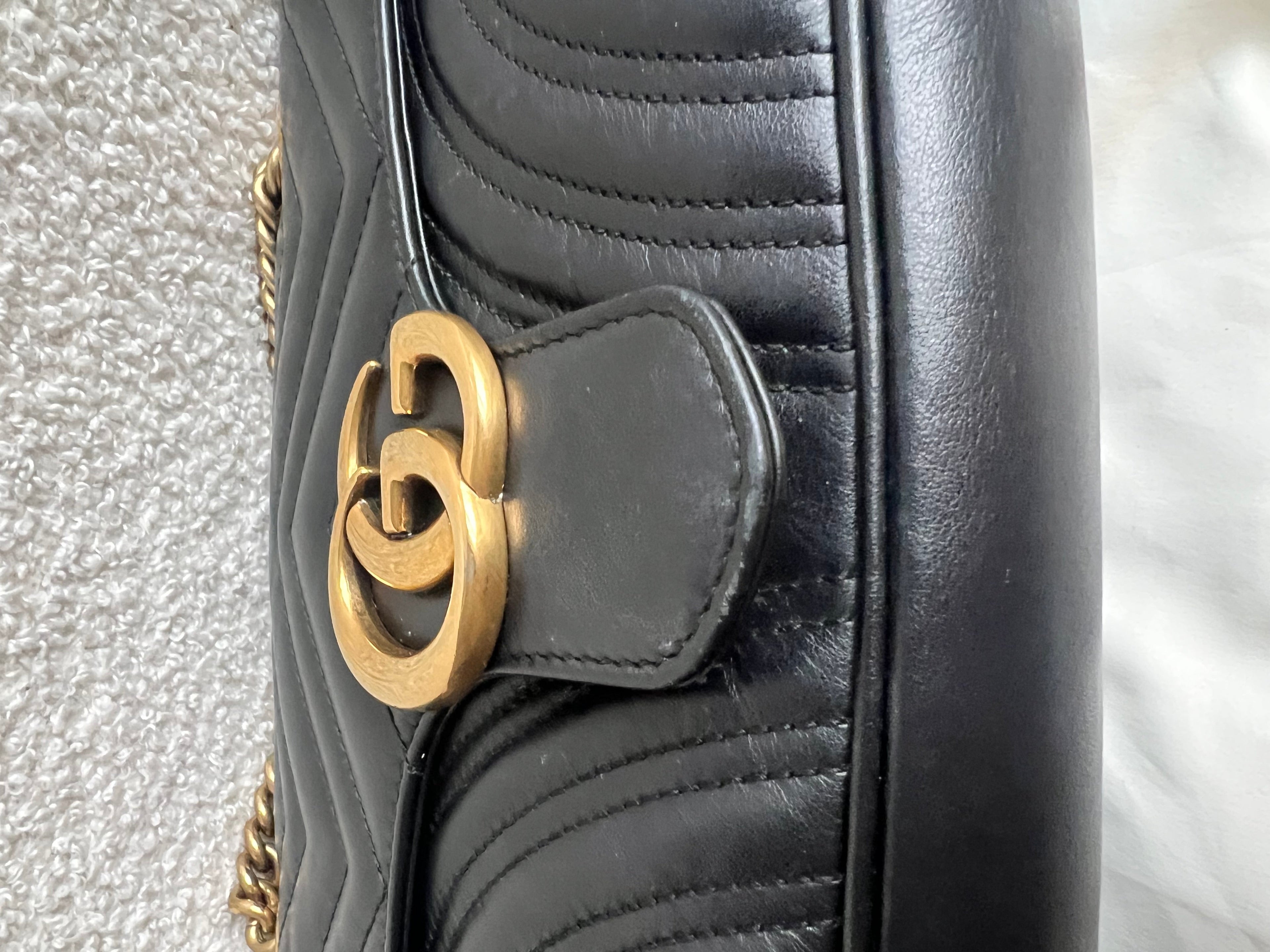 Gucci GG Black Marmont Small Shoulder Bag (RRP £2070)