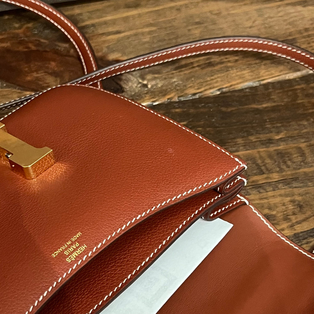 HERMES Constance 18 Evercolor Shoulder Bag