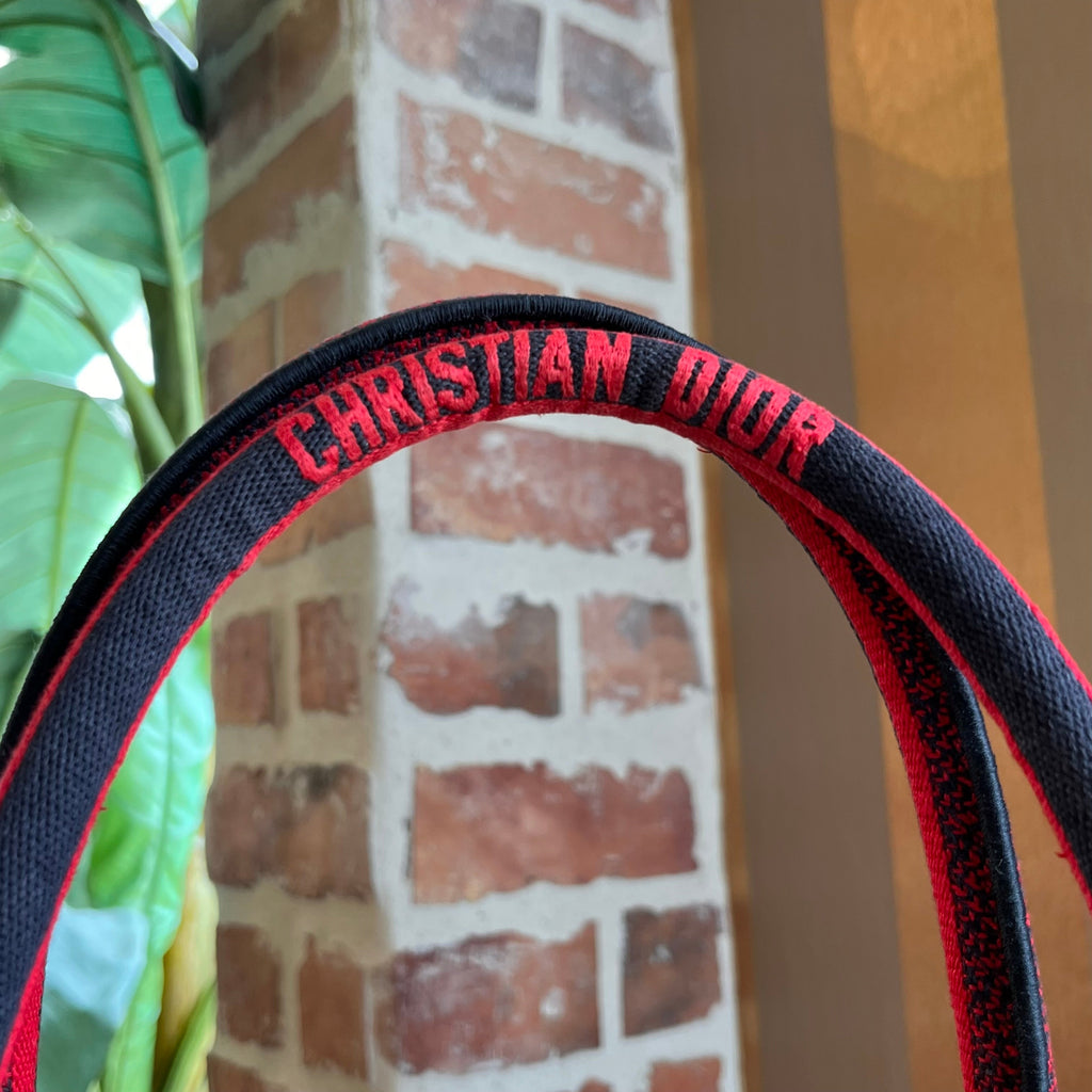 CHRISITAN DIOR Book Medium Heart Canvas Tote
