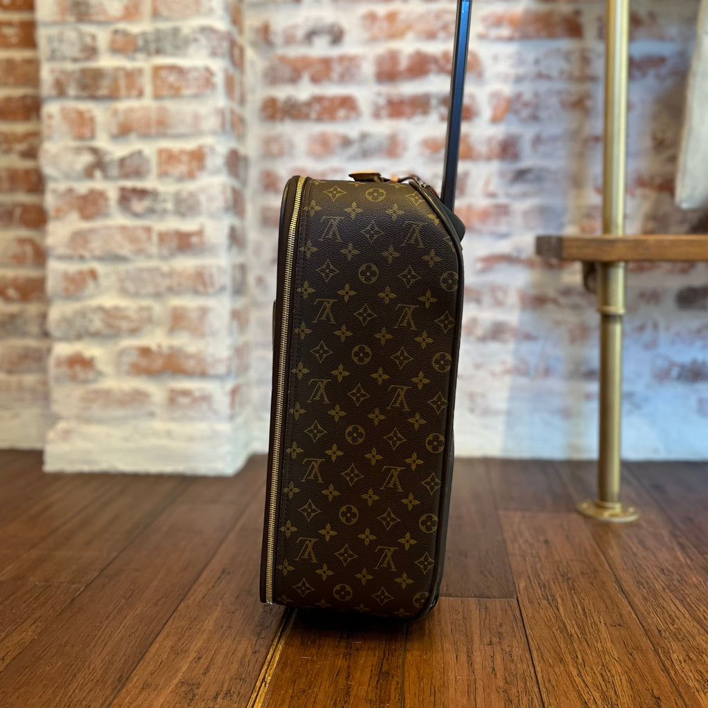 LOUIS VUITTON Pégase 45 Brown Monogram Canvas Rolling Luggage