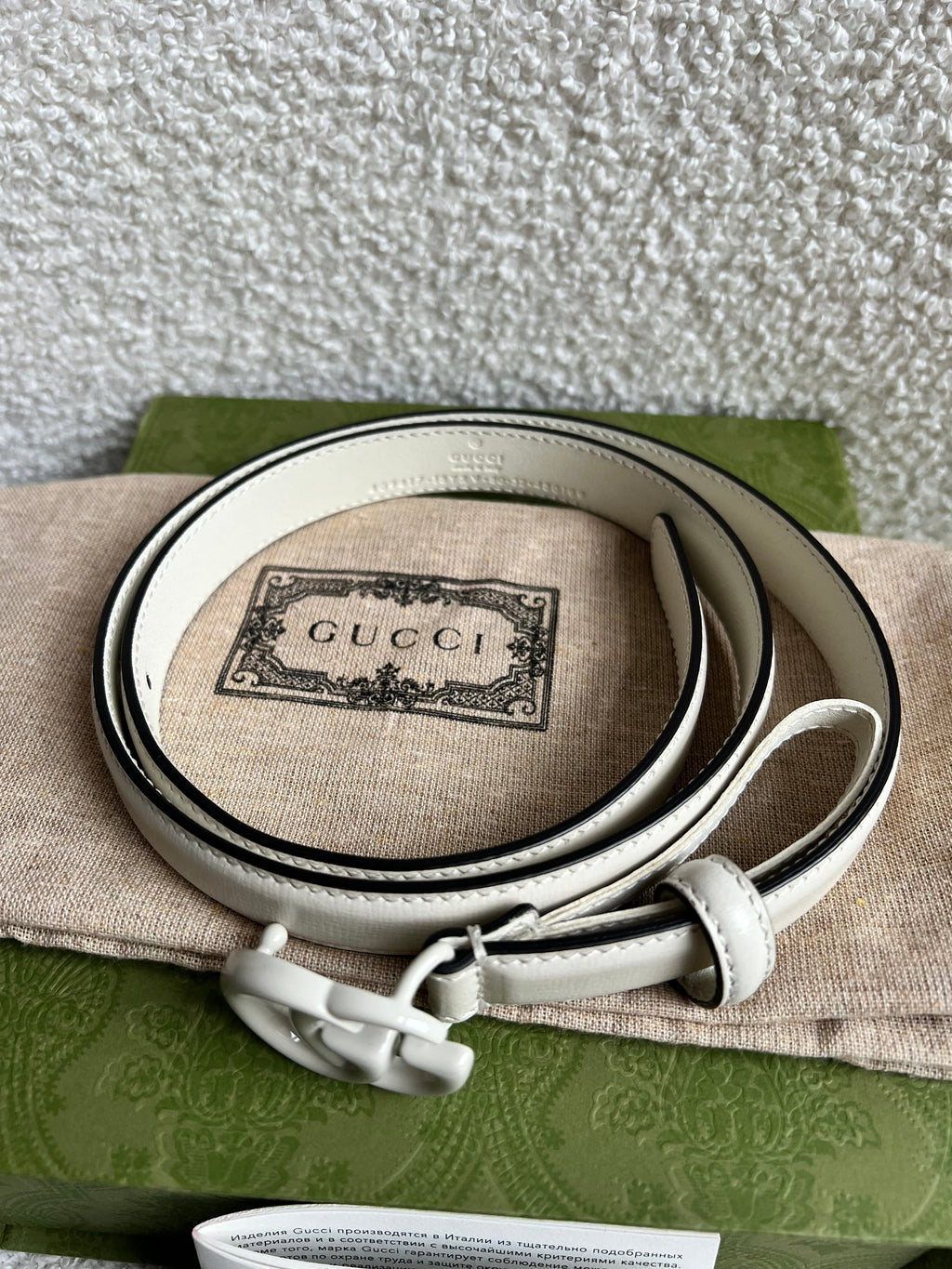 Gucci GG Marmont Thin Leather Belt