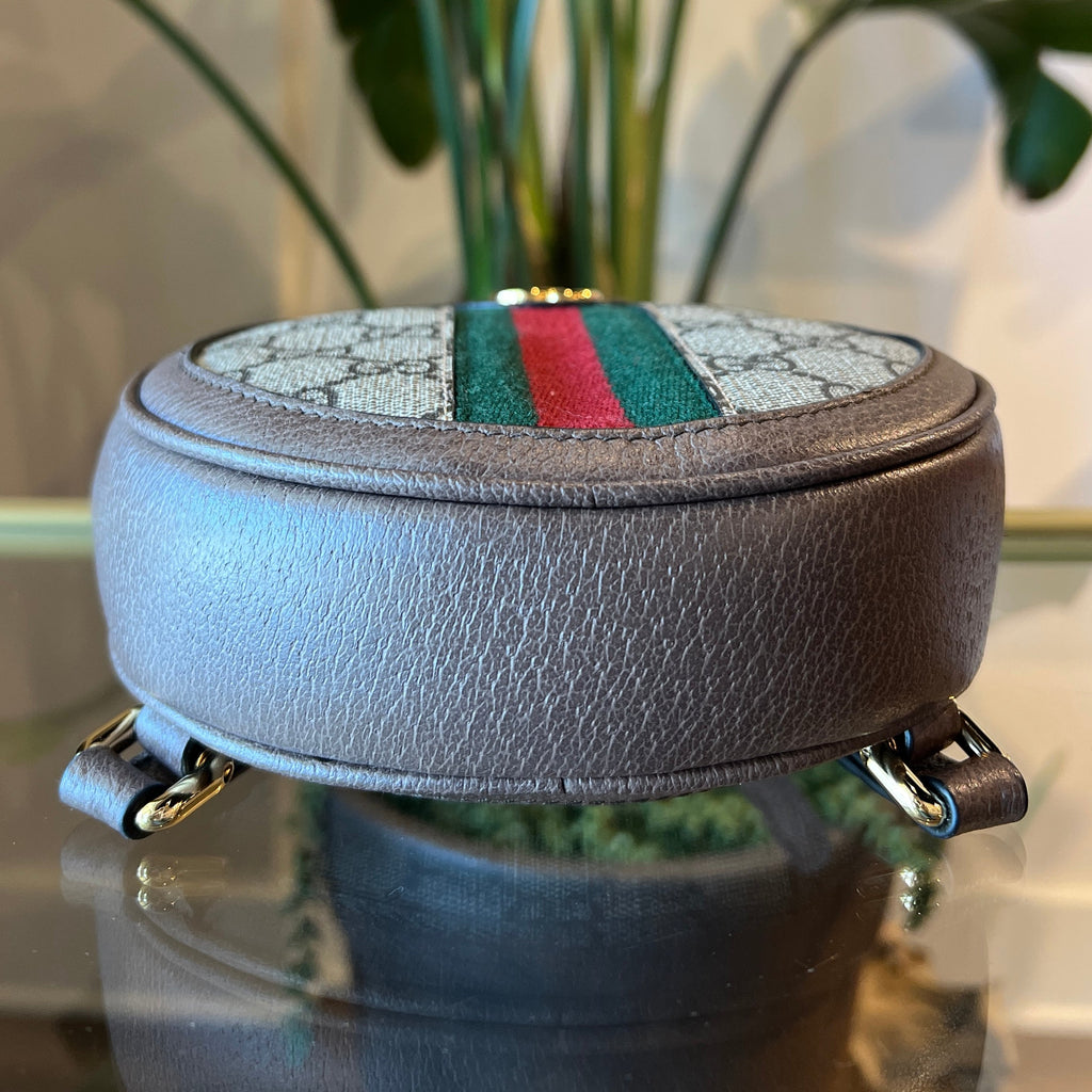 GUCCI GG Surpreme Ophidia Round Backpack