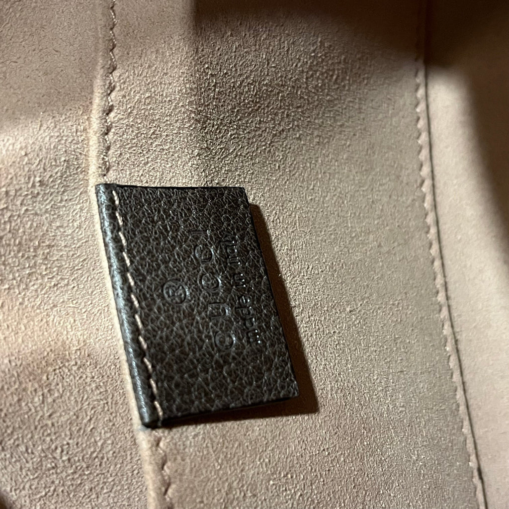 GUCCI Ophidia Beige Ebony GG Supreme Monogram Canvas Belt Bag SZ75/30(2US)