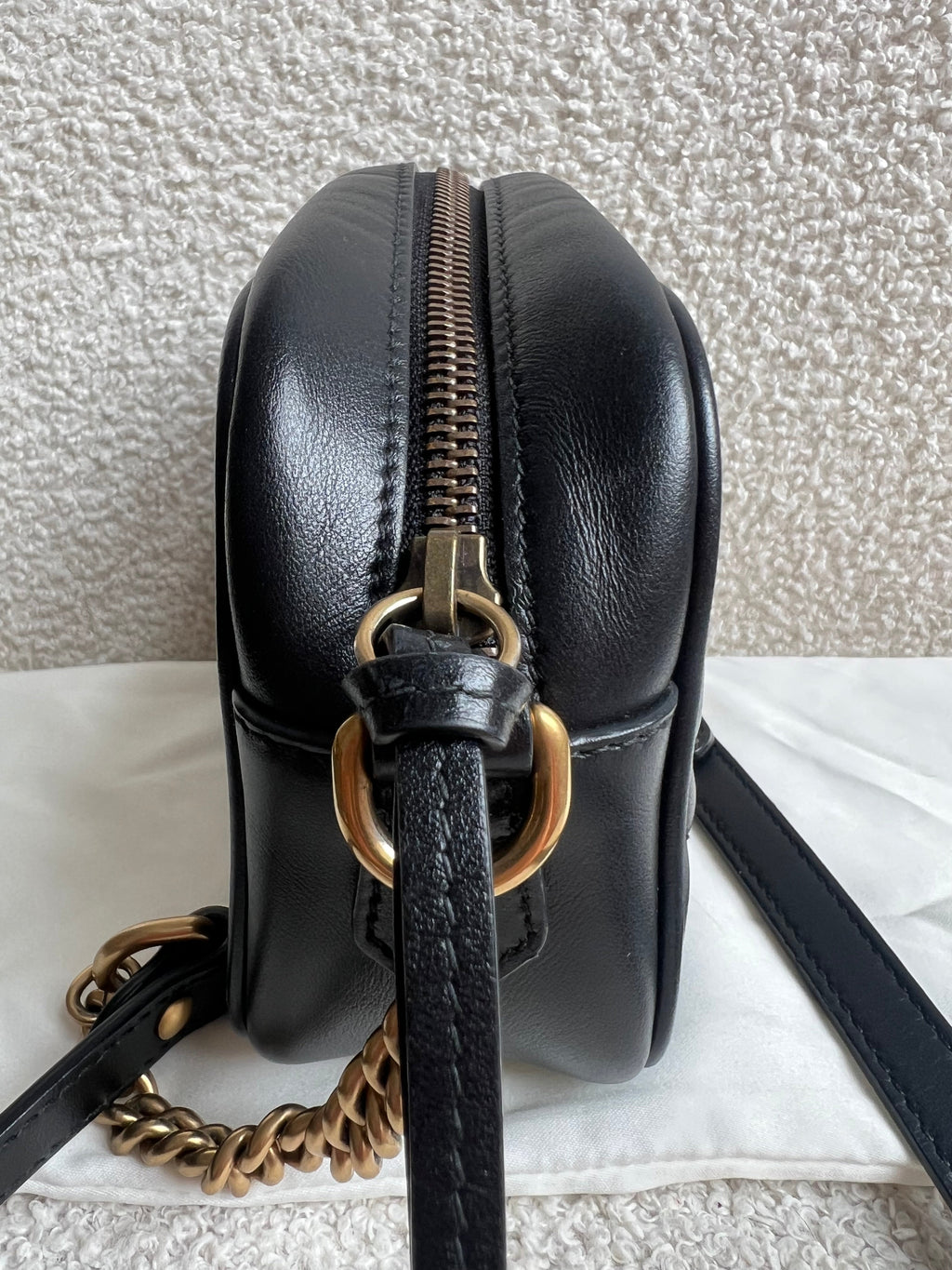 Gucci GG Black Marmont Mini Shoulder Bag (RRP £1,360)