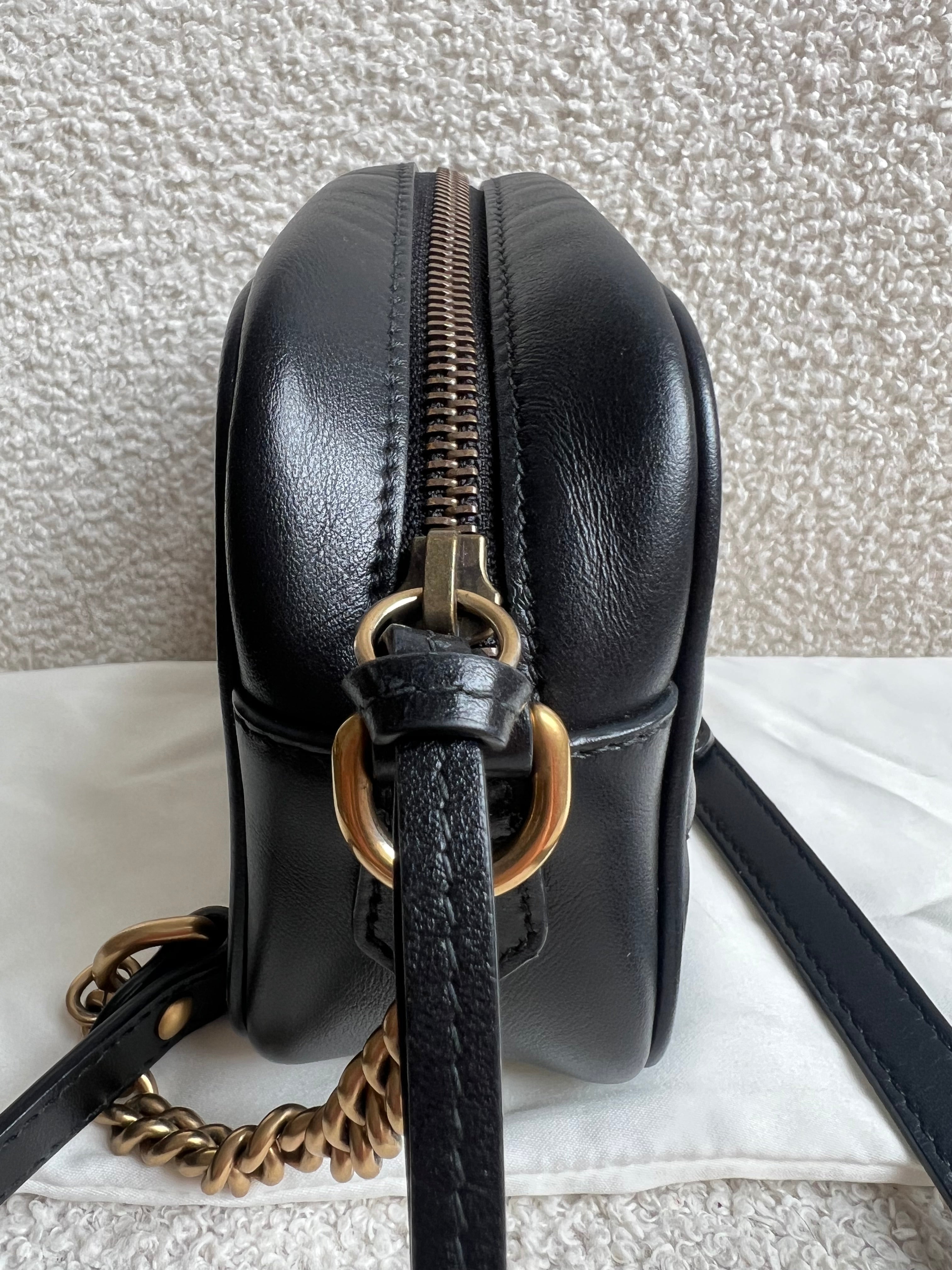 Gucci GG Black Marmont Mini Shoulder Bag (RRP £1,360)