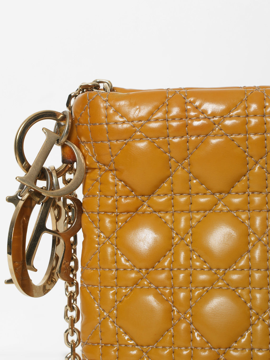 Christian Dior Patent Leather Panarea Clutch