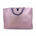 VALENTINO Taupe Leather Solid Handbag