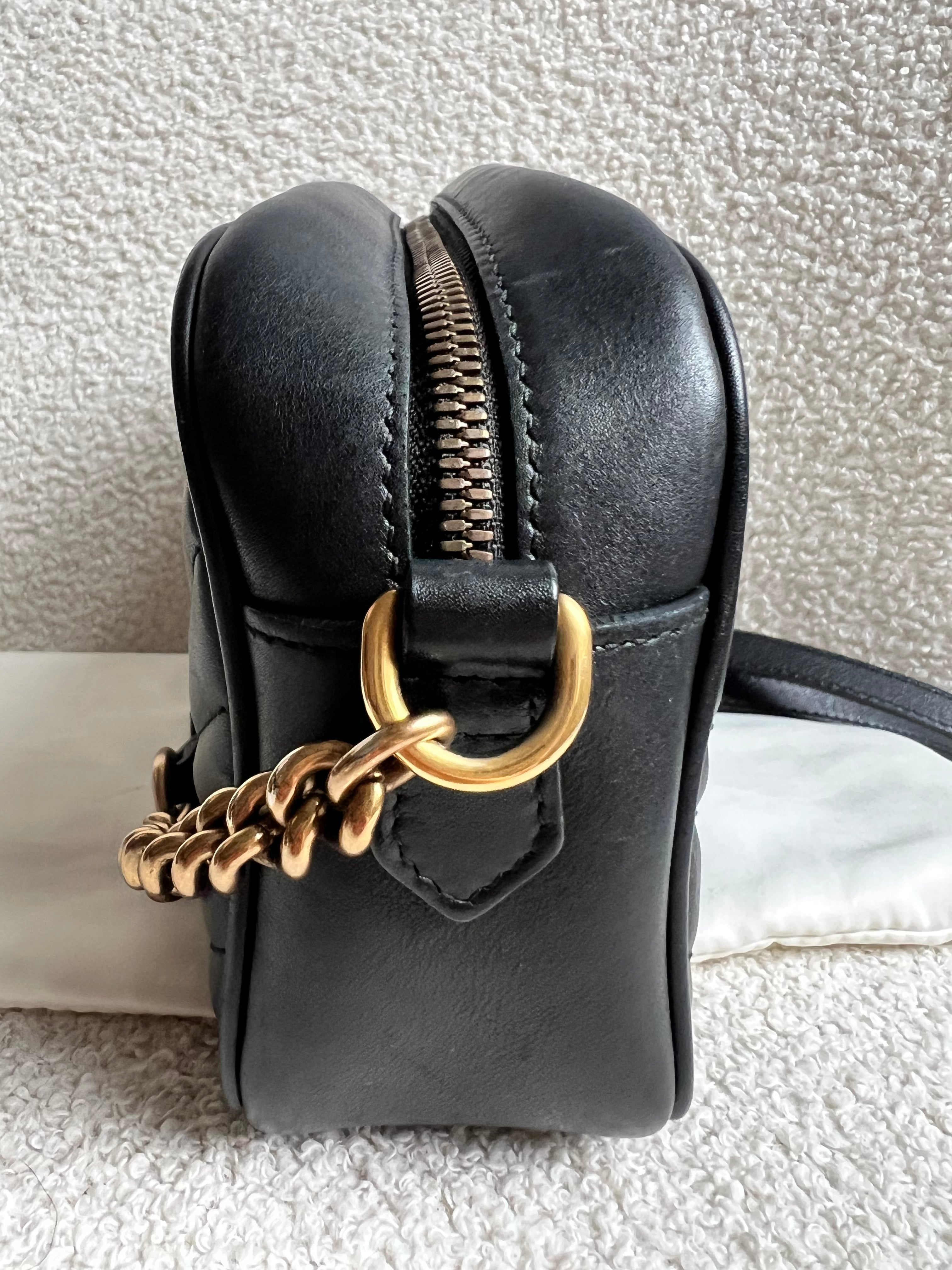 Gucci GG Black Marmont Small Shoulder Bag (RRP £1440)