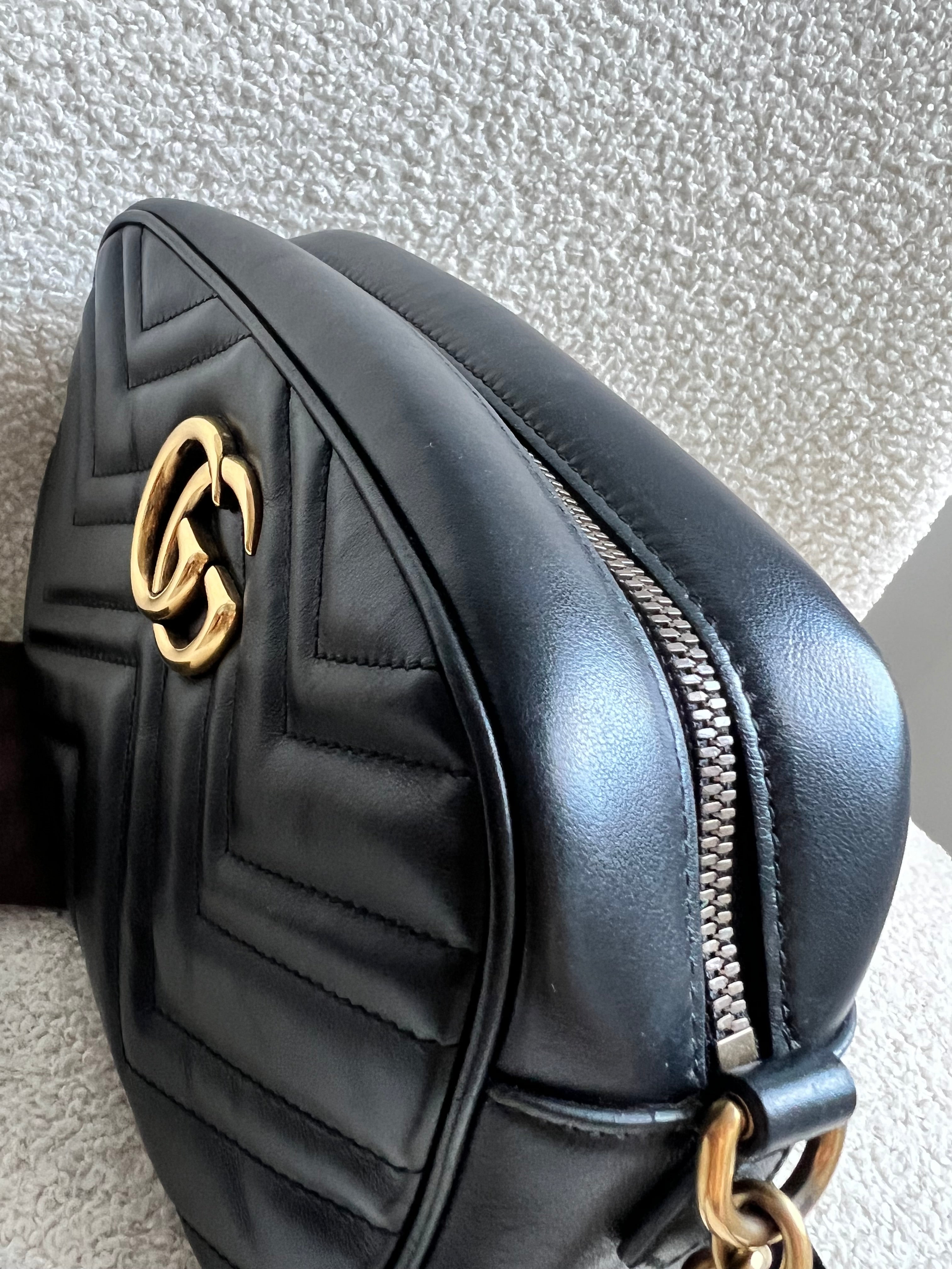 Gucci GG Black Marmont Small Shoulder Bag (RRP £1440)