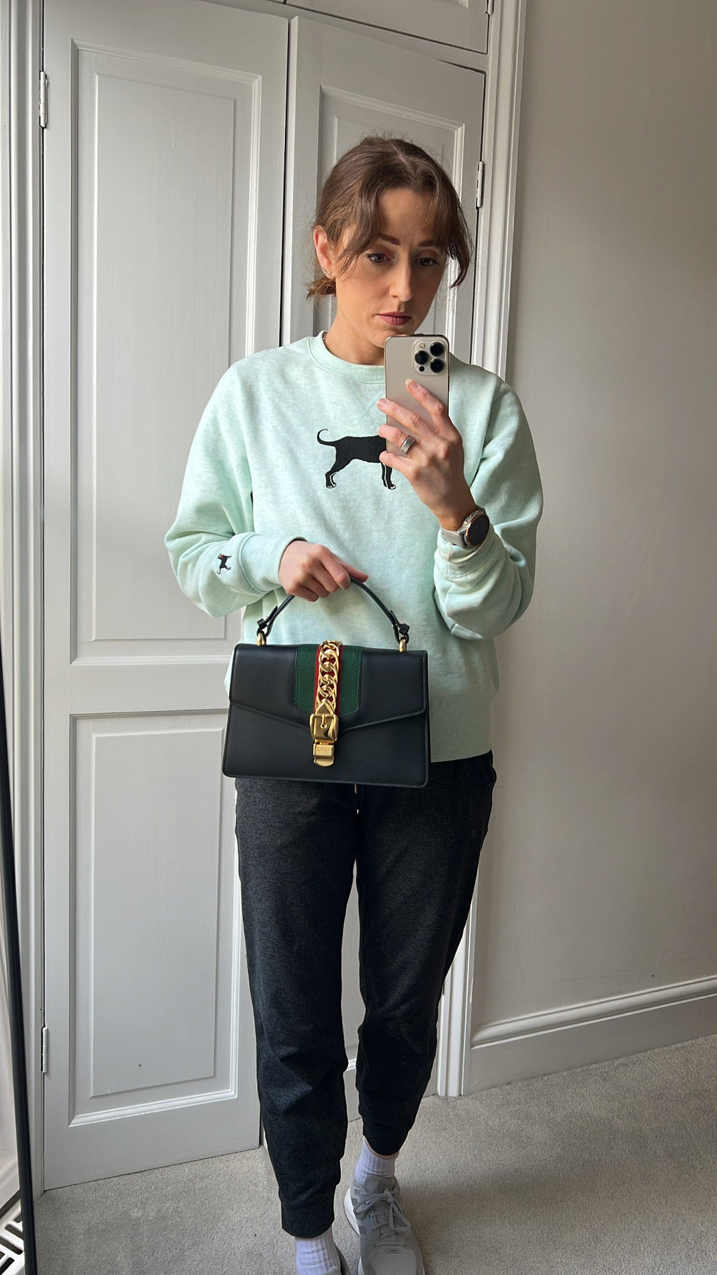 Gucci Navy Blue Sylvie Small Bag (RRP £1,920)