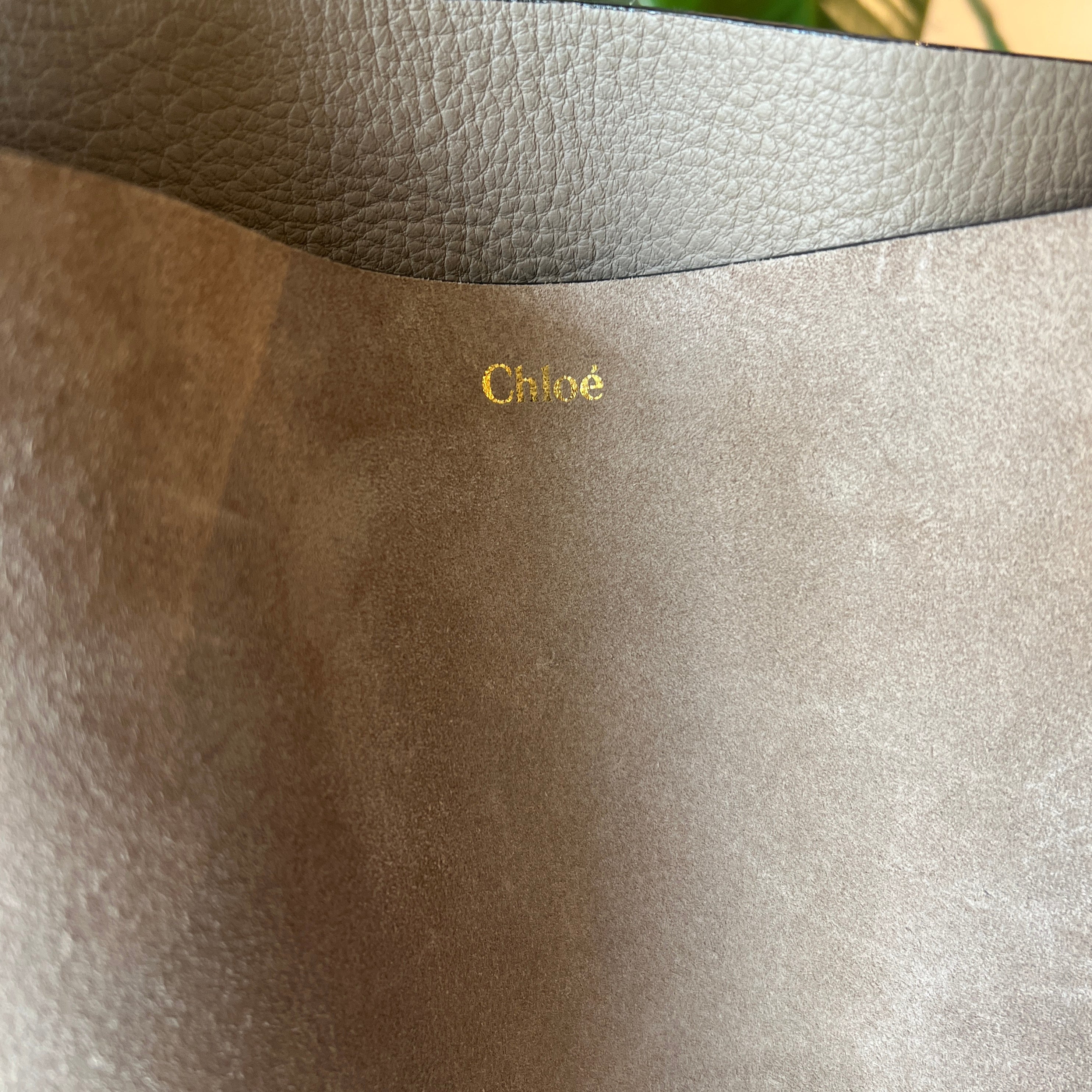 CHLOÉ Spin Large Suede Shopper Tote Bag