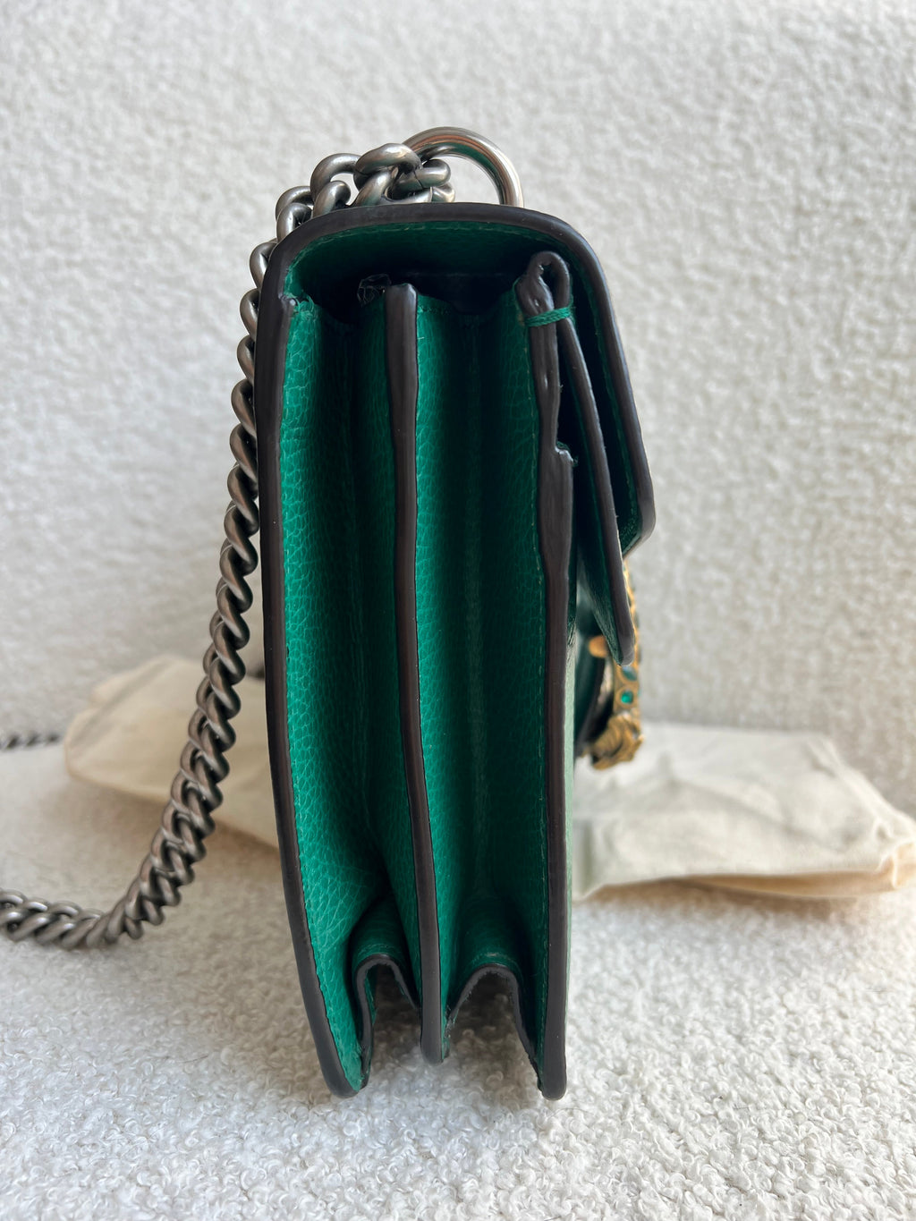 Gucci Dionysus GG Green Small Shoulder Bag (RRP £2,670)